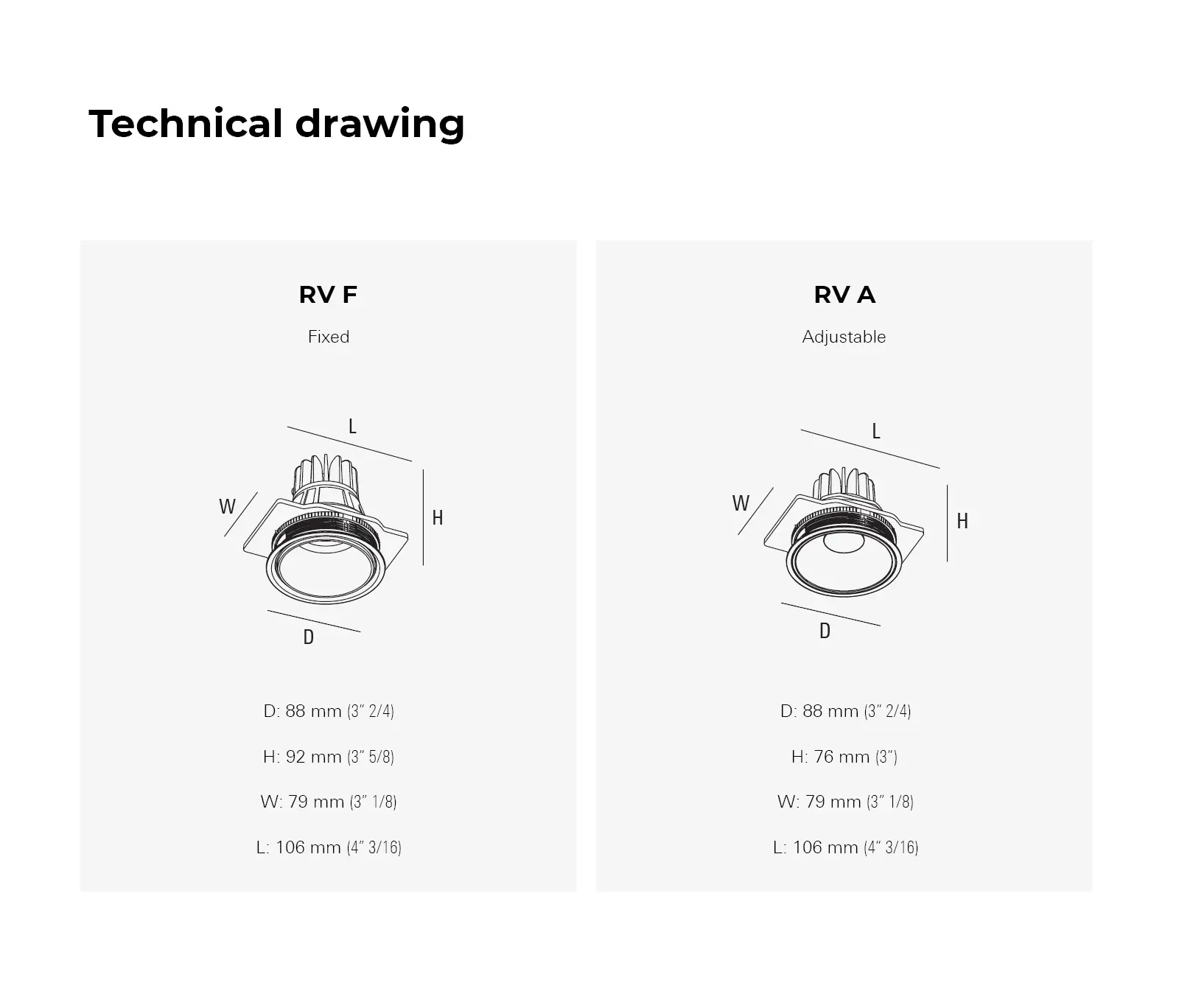 Intra lighting - Conic RV