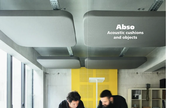 Image d’aperçu du fichier Abso Acoustic cushions and objects