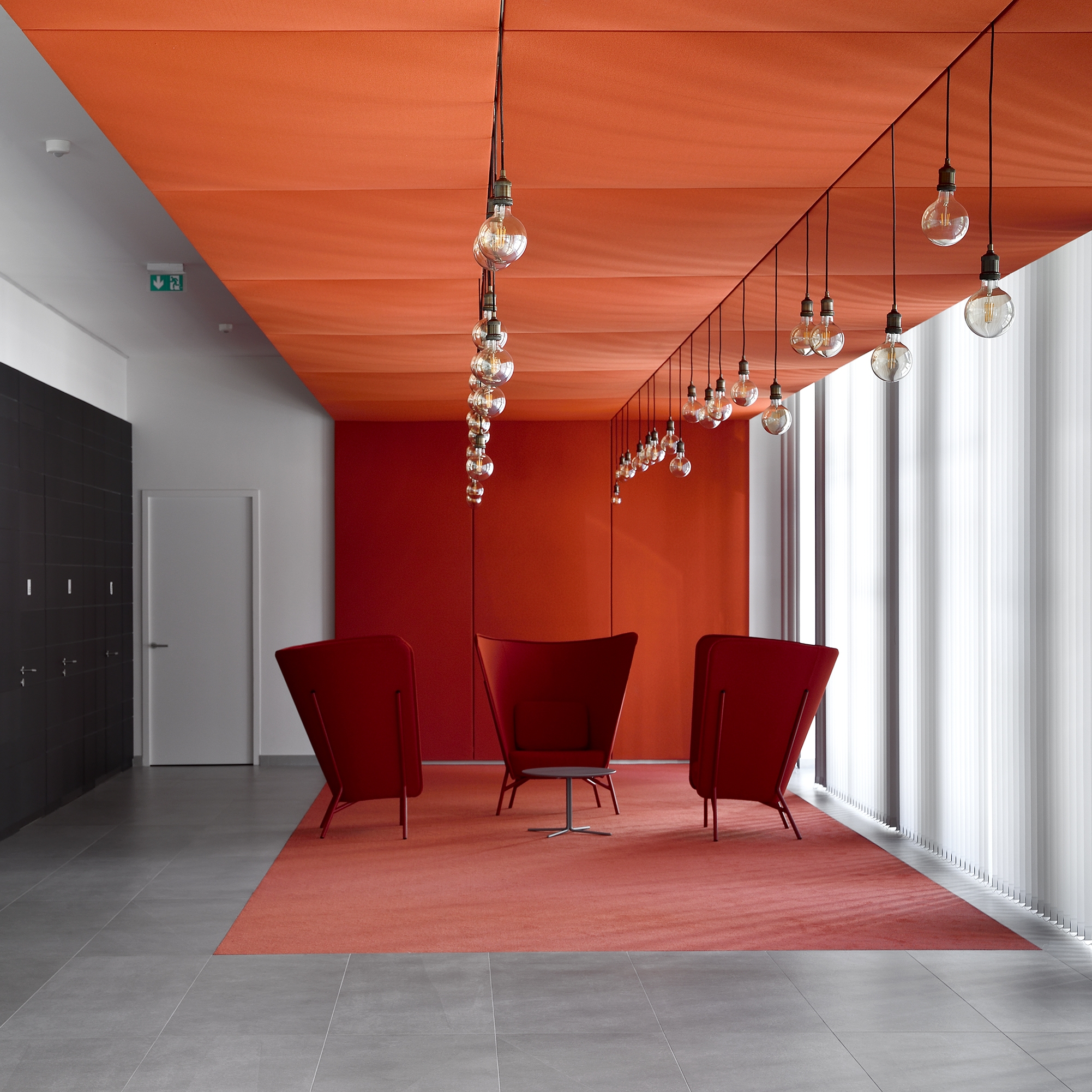 Display product Stereo acoustic panels suspended from manufacturer Texaa®