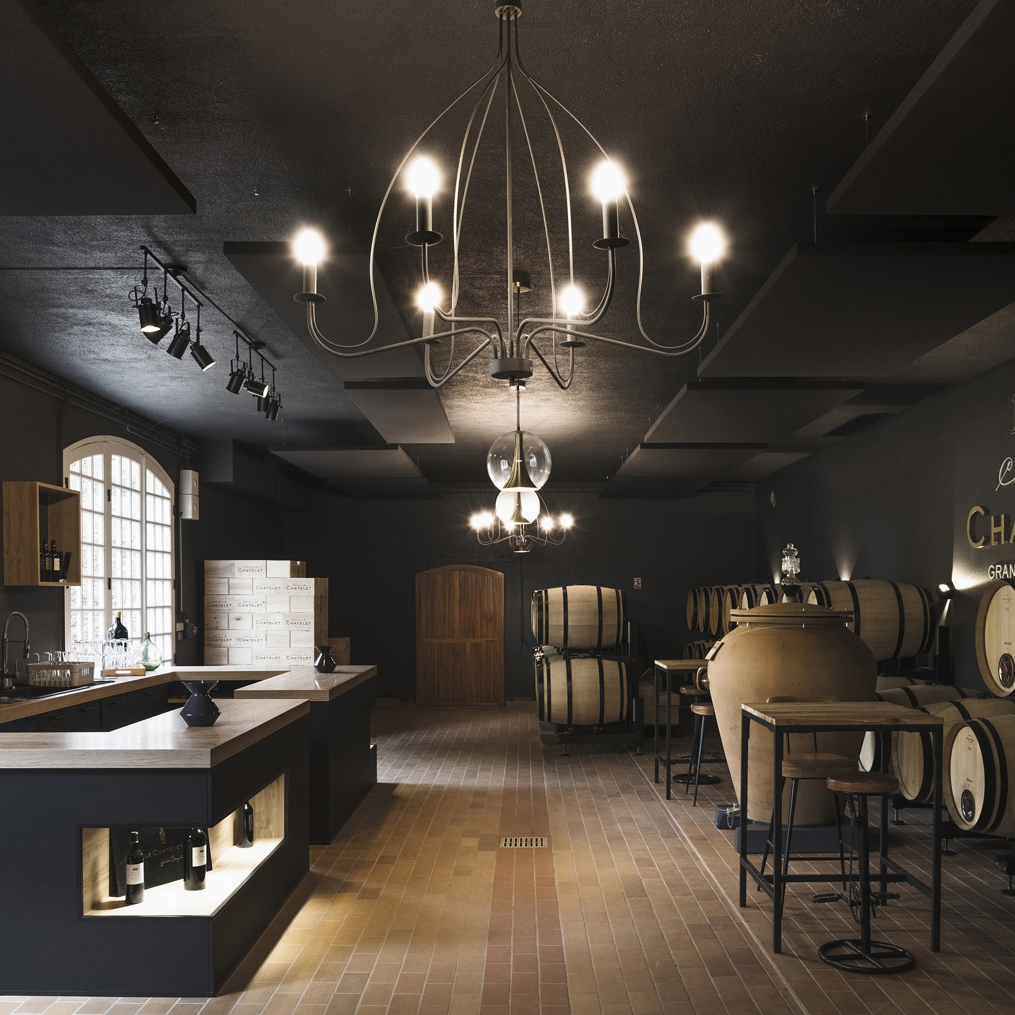 Display product Stereo acoustic panels suspended from manufacturer Texaa®