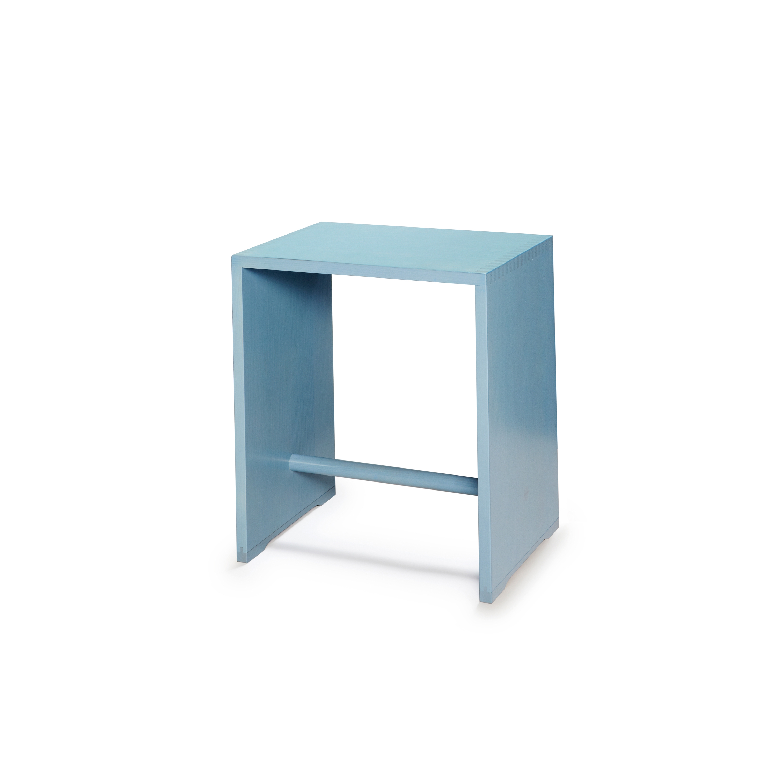 Bill | Ulmer Stool birch | sky blue