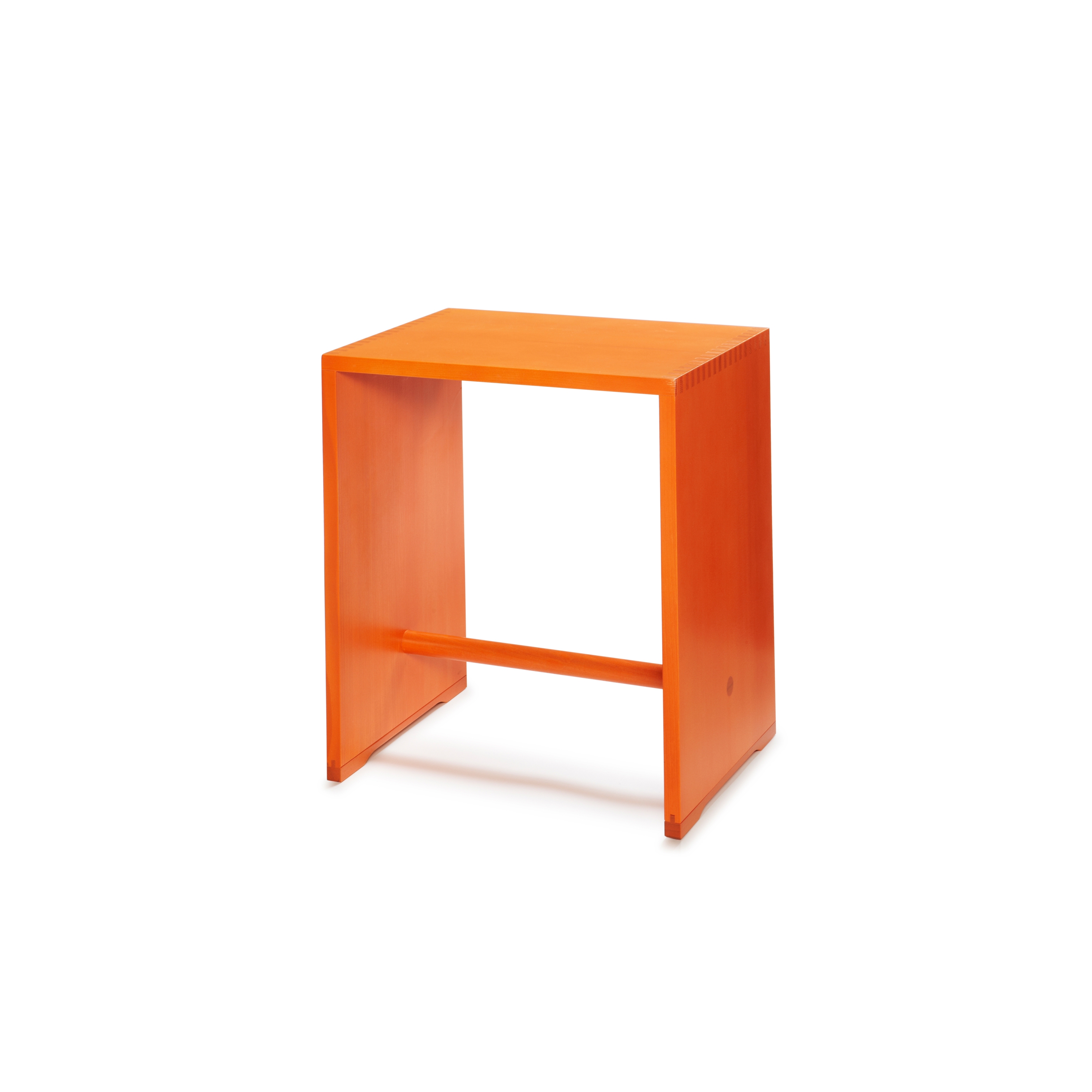 Bill | Ulmer Stool birch | bright orange