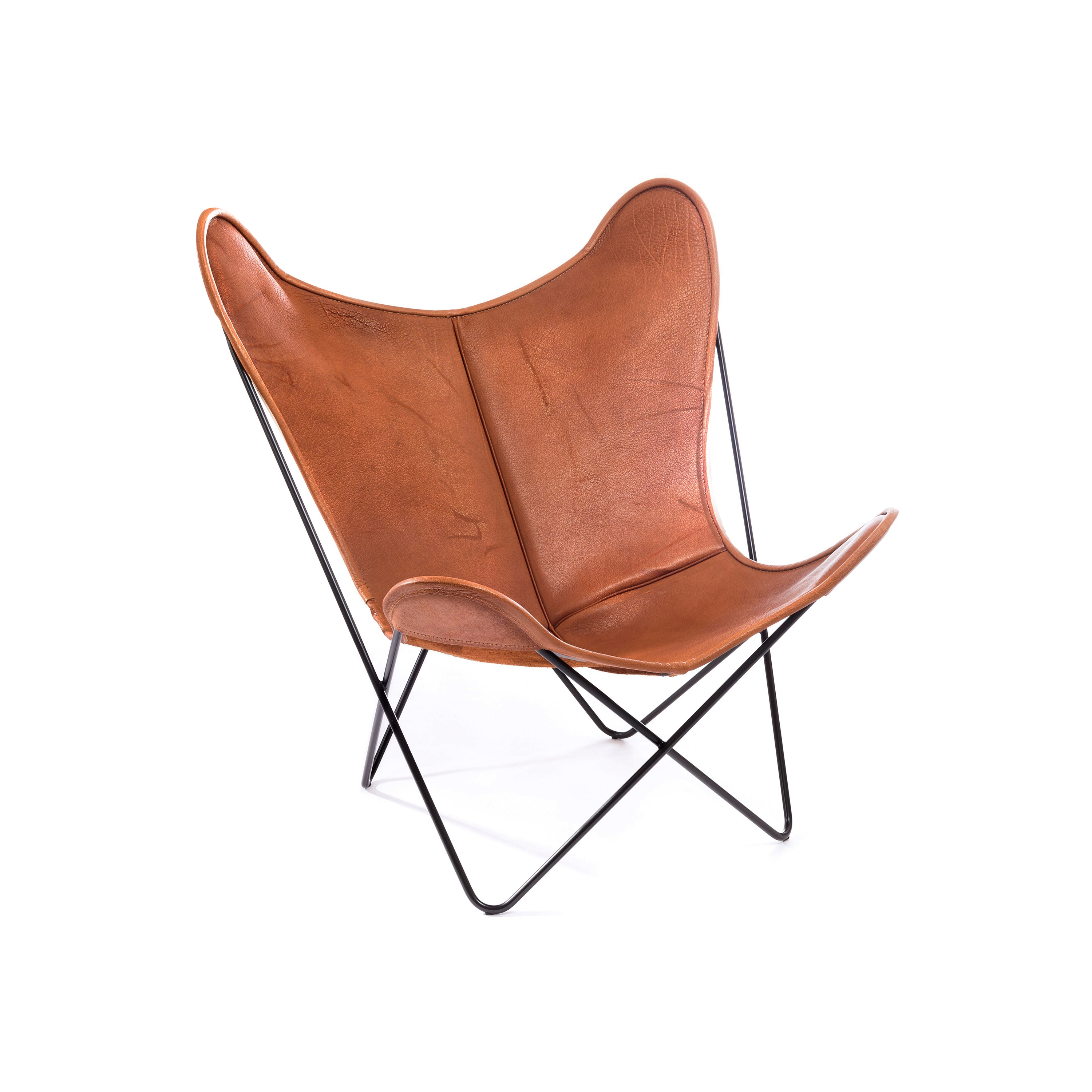 Hardoy | Butterfly Chair | Organic Buffalo Leather Pure Wild