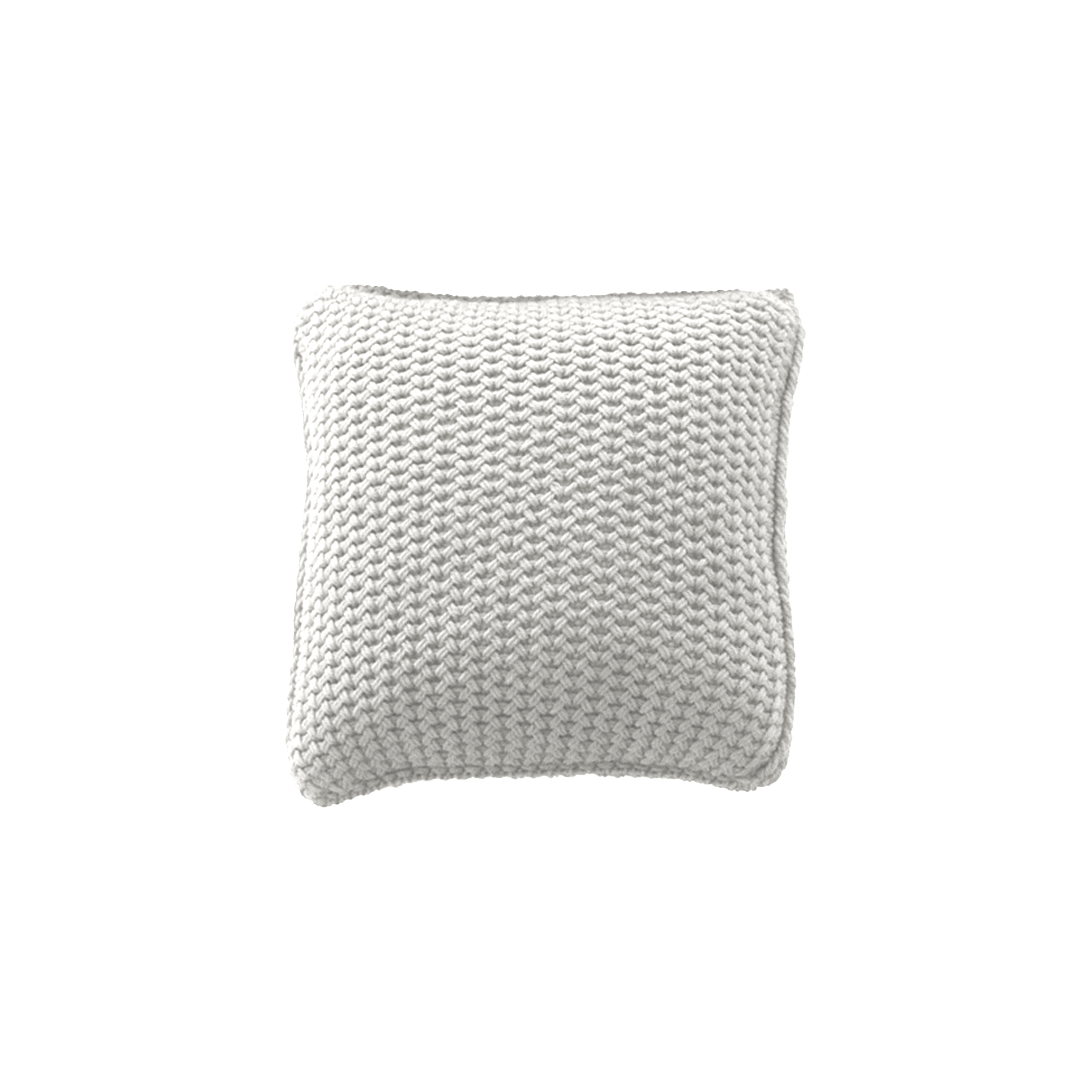 Natural Tricot cushion bianco