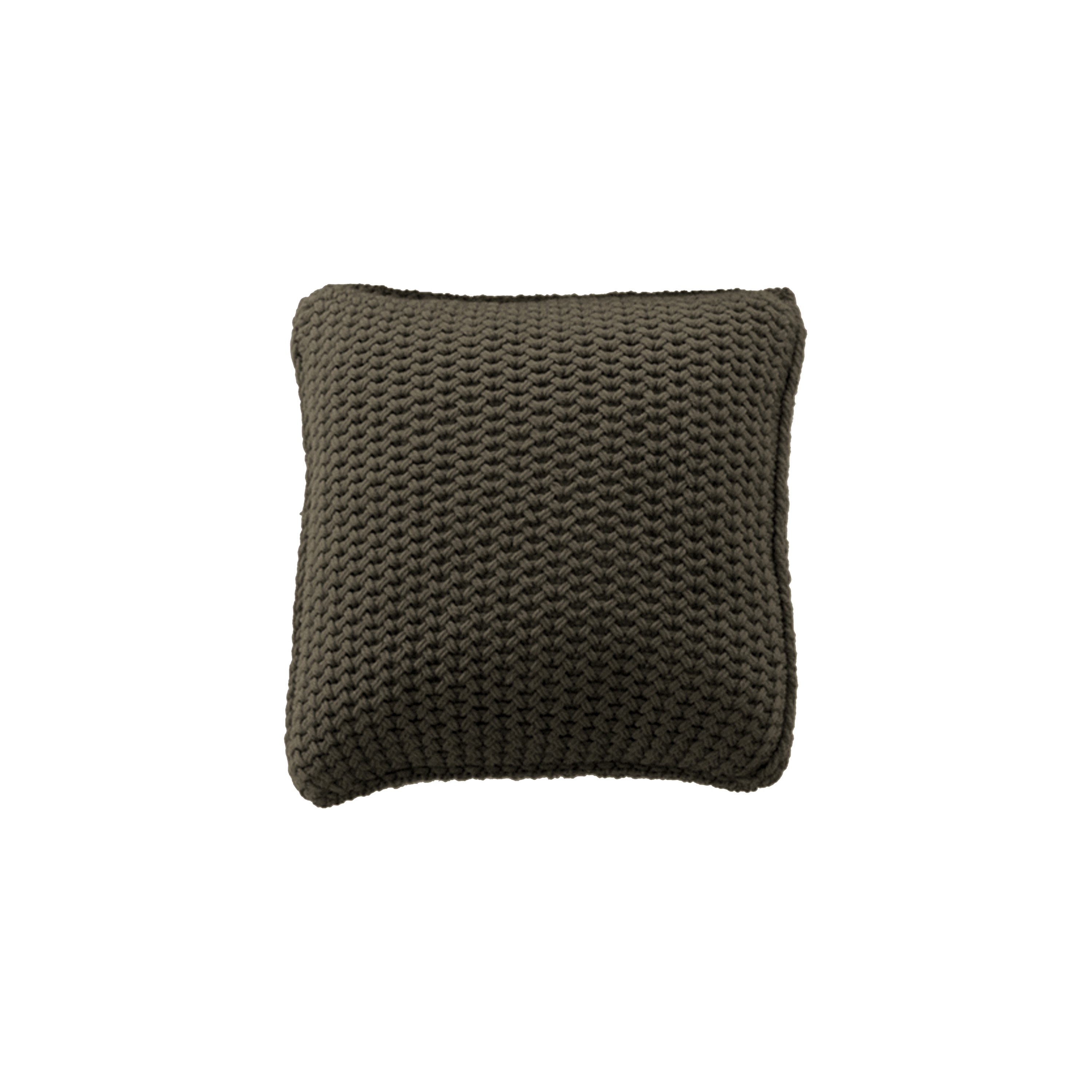 Natural Tricot cushion caffe