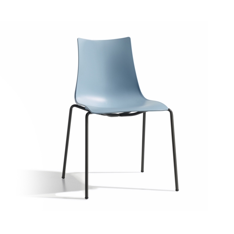 Display product Zebra Tecnopolimero with 4-leg coated frame from manufacturer SCAB Design