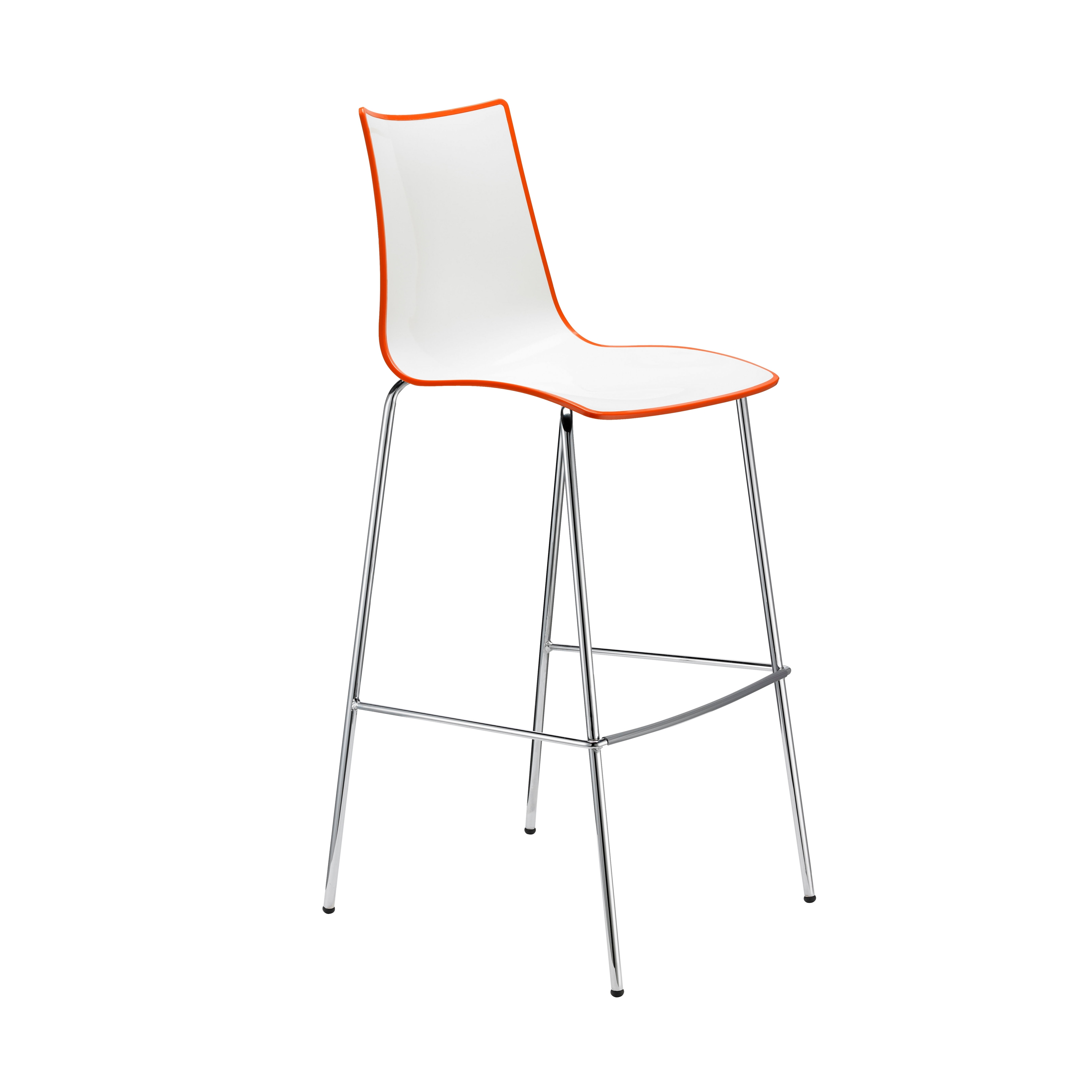 Display product Zebra Bicolore barstool H. 80 from manufacturer SCAB Design