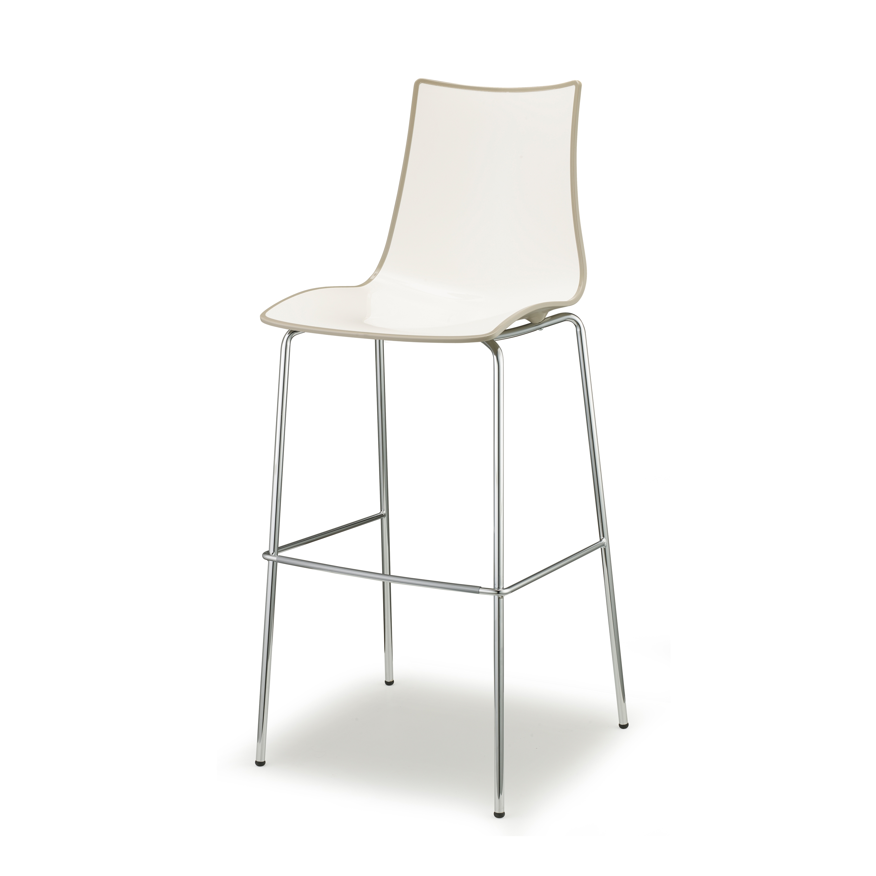 Zebra Bicolore barstool H. 80