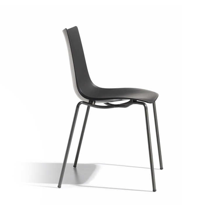 Zebra Tecnopolimero with 4-leg coated frame