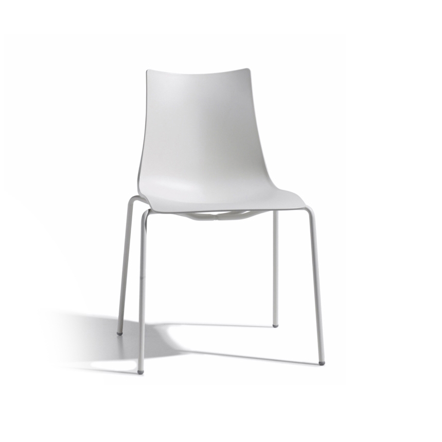 Zebra Tecnopolimero with 4-leg coated frame
