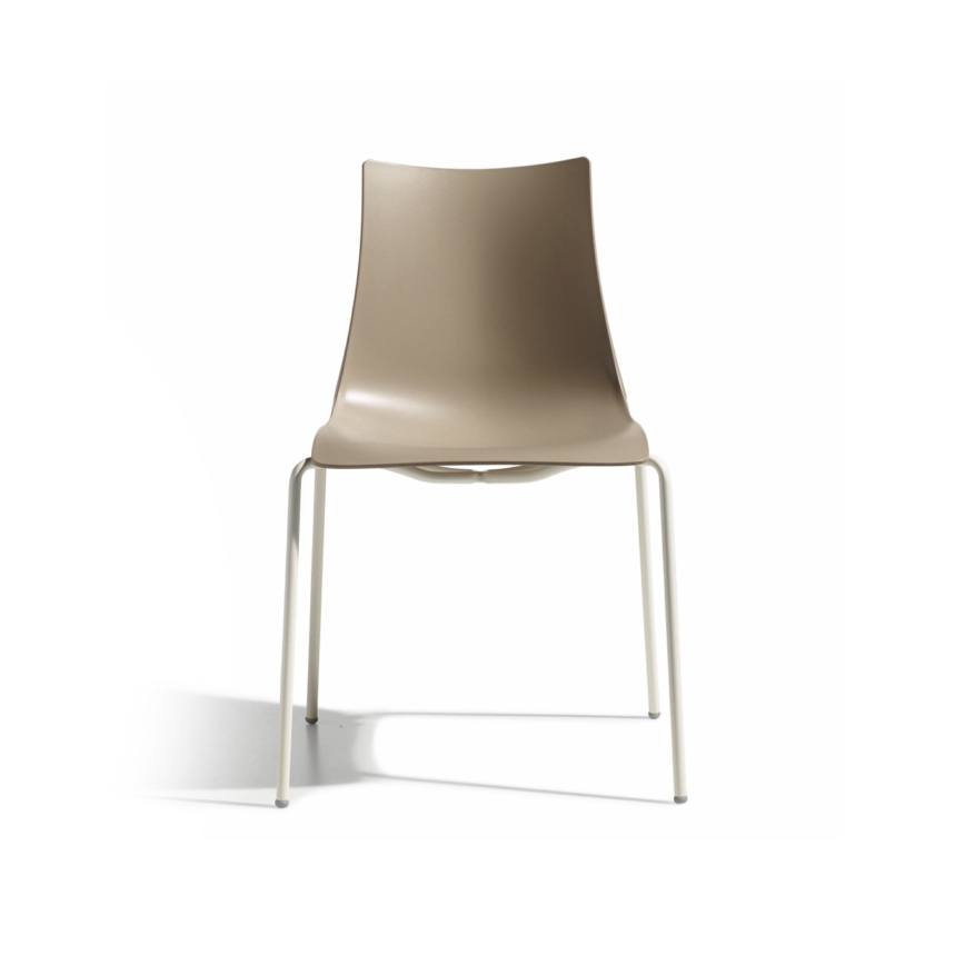 Zebra Tecnopolimero with 4-leg coated frame
