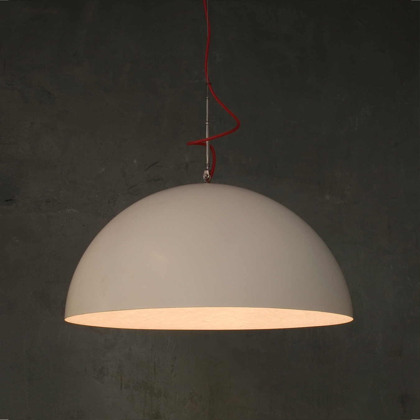 Mezza Luna white/white red wire