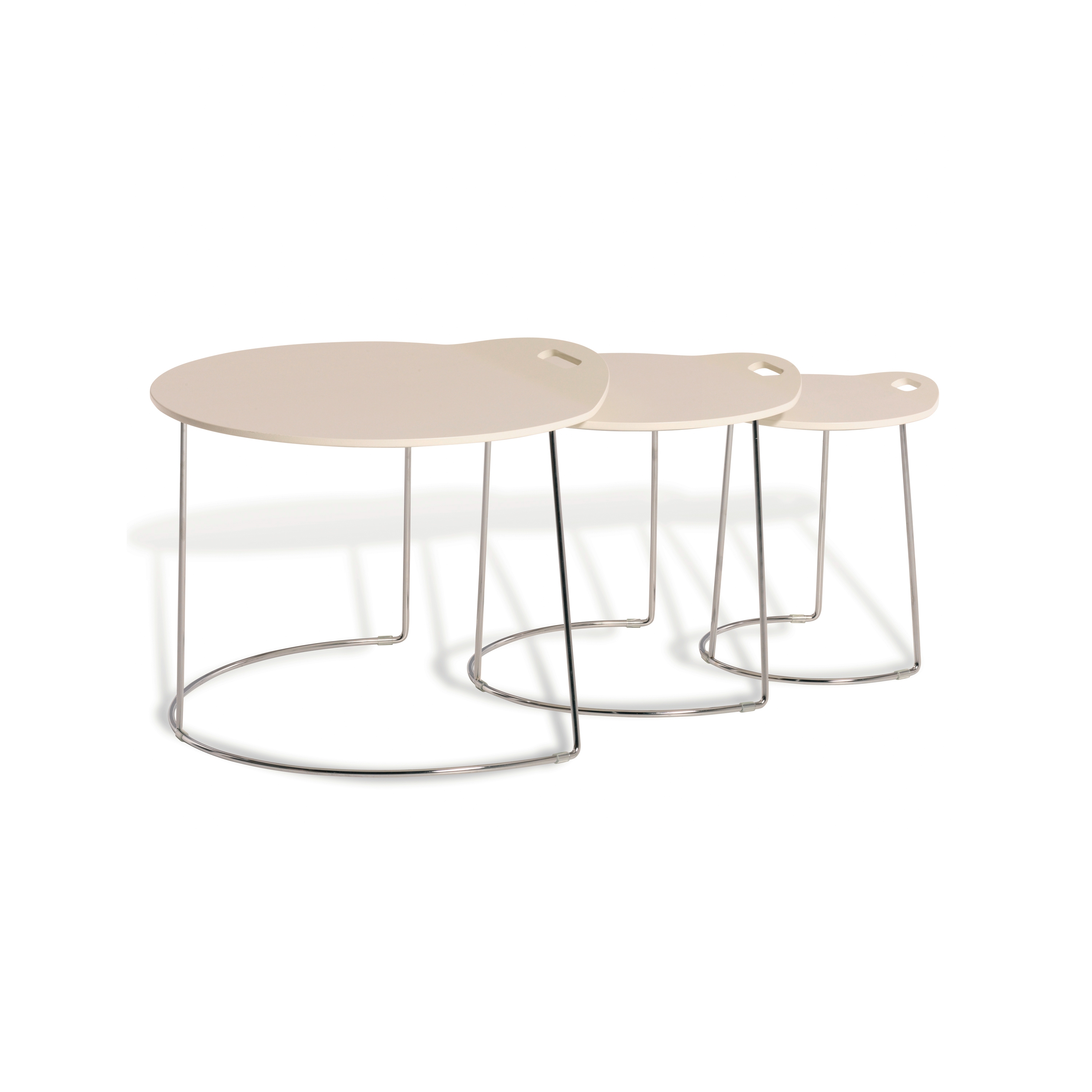 Display product Pompaples 3 nesting tables from manufacturer Atelier Pfister