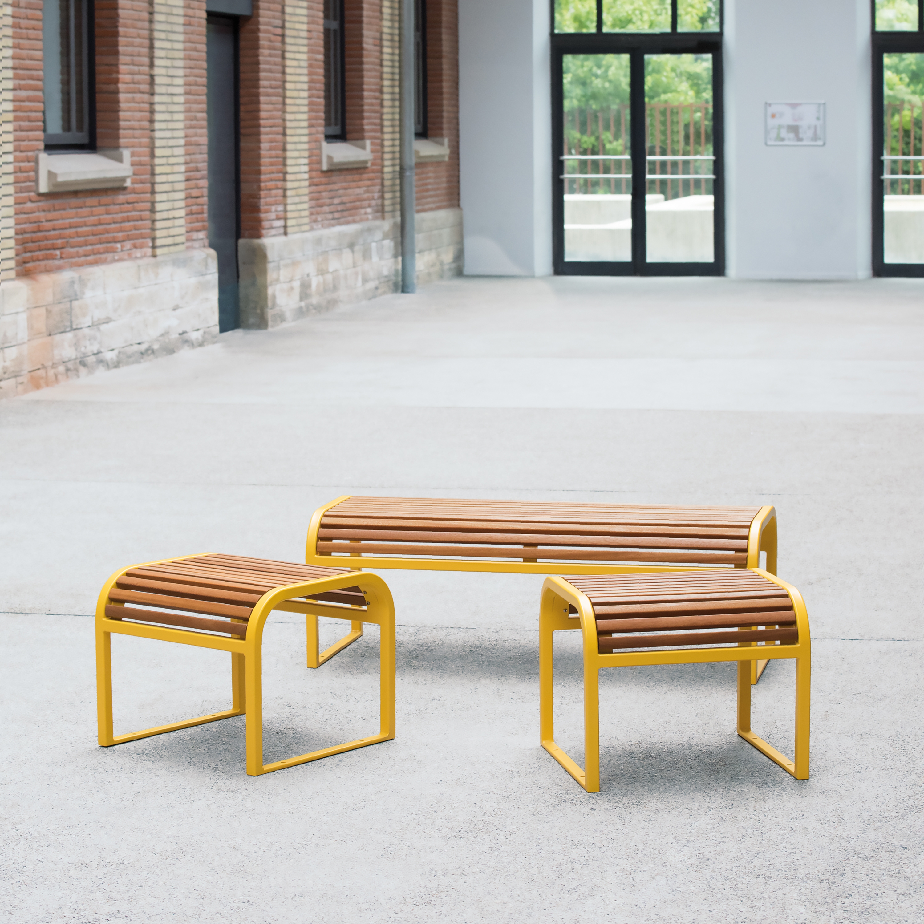 Antibes Nice Wood Bench