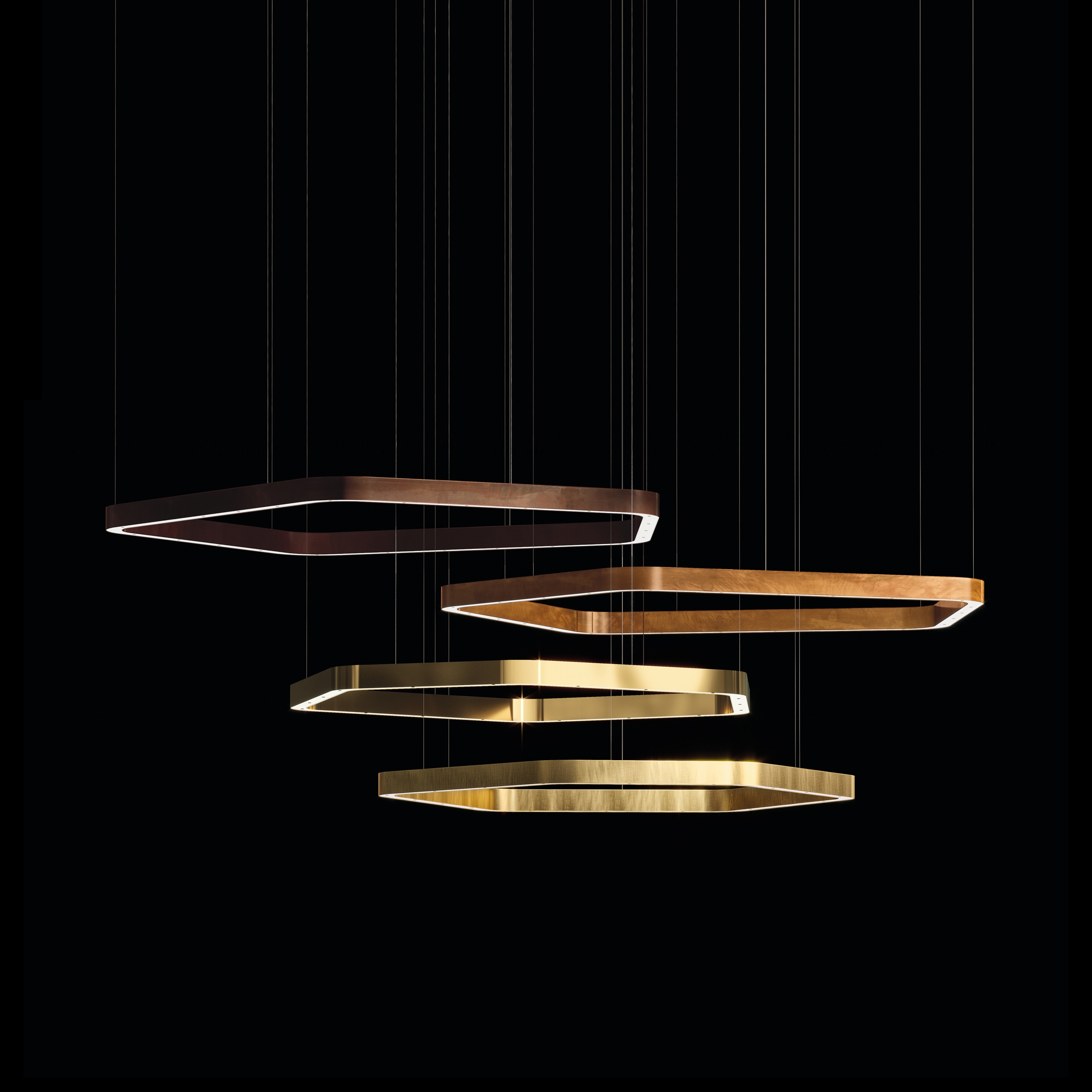 Display product Light Ring Horizontal Polygonal from manufacturer HENGE