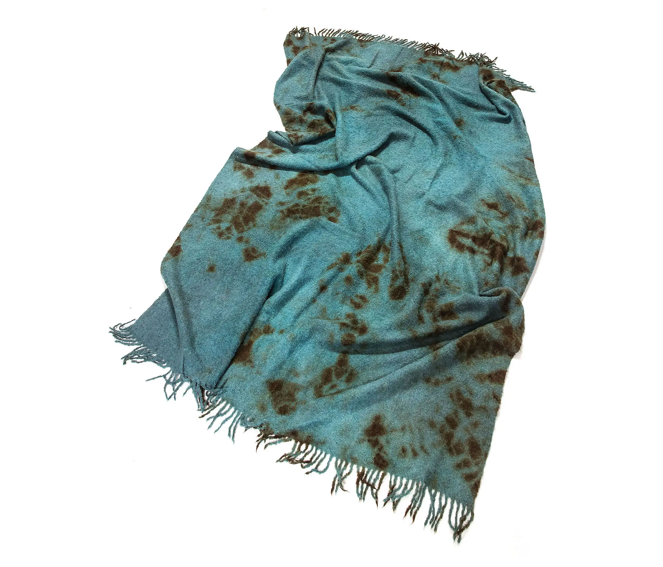 Suzusan - Alpaca Throw Dark Brown | Teal