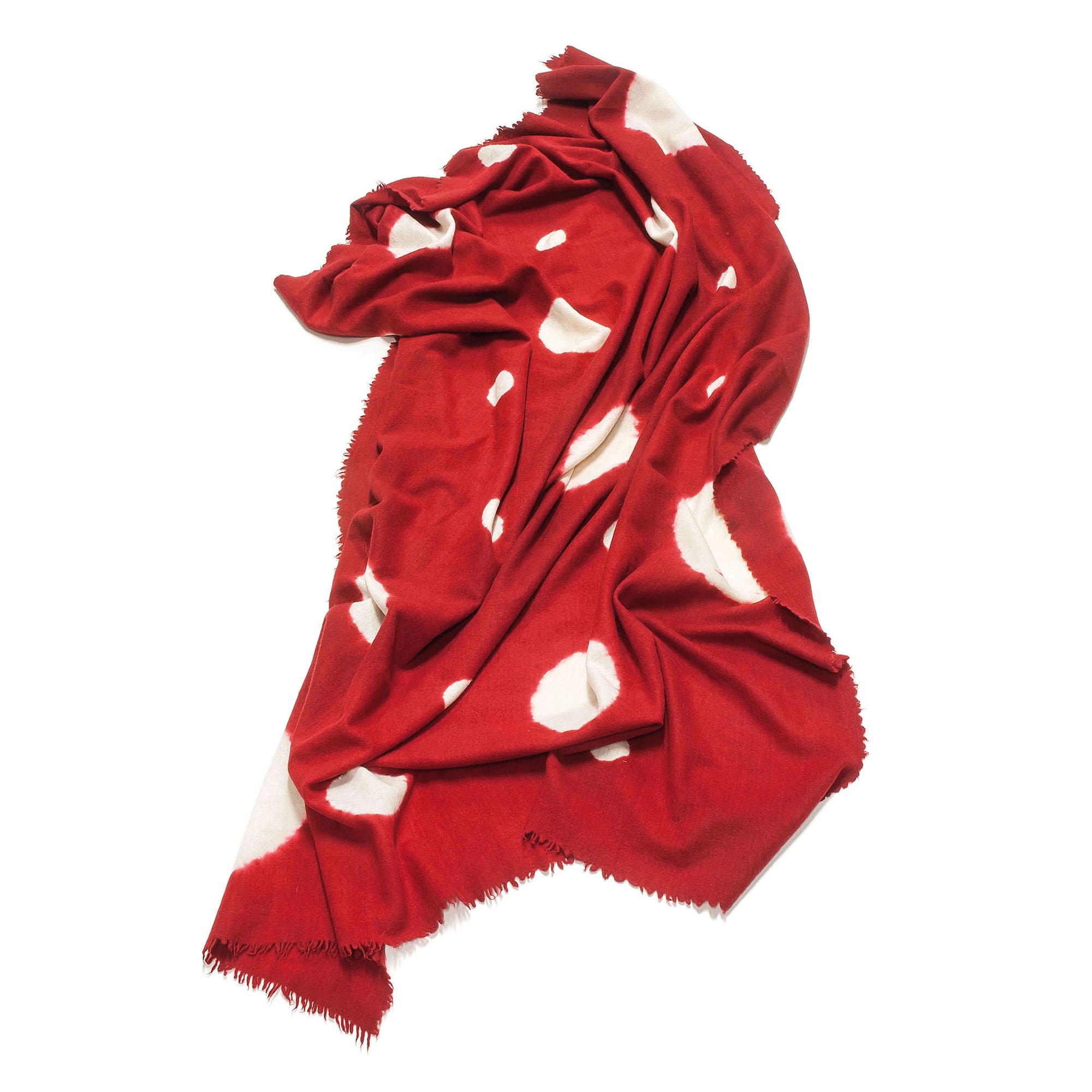Mostrar el producto Cashmere - Wool Throw Carmine | White del fabricante Suzusan