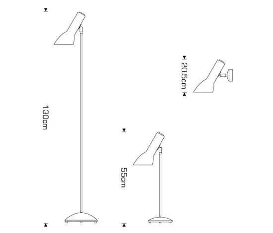 Cph Lighting - Oblique Table lamp | Flint grey