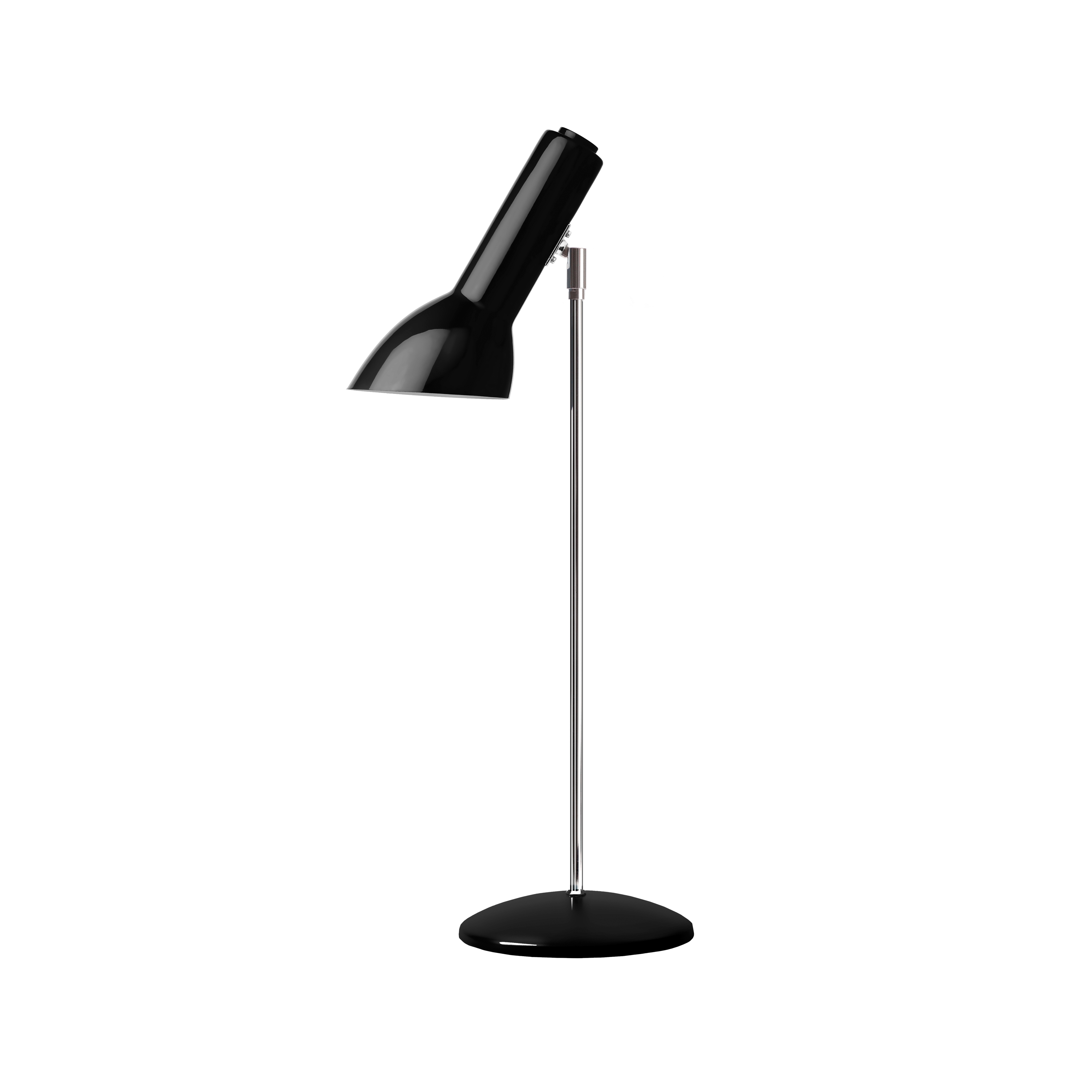 Oblique Table lamp | Black glossy