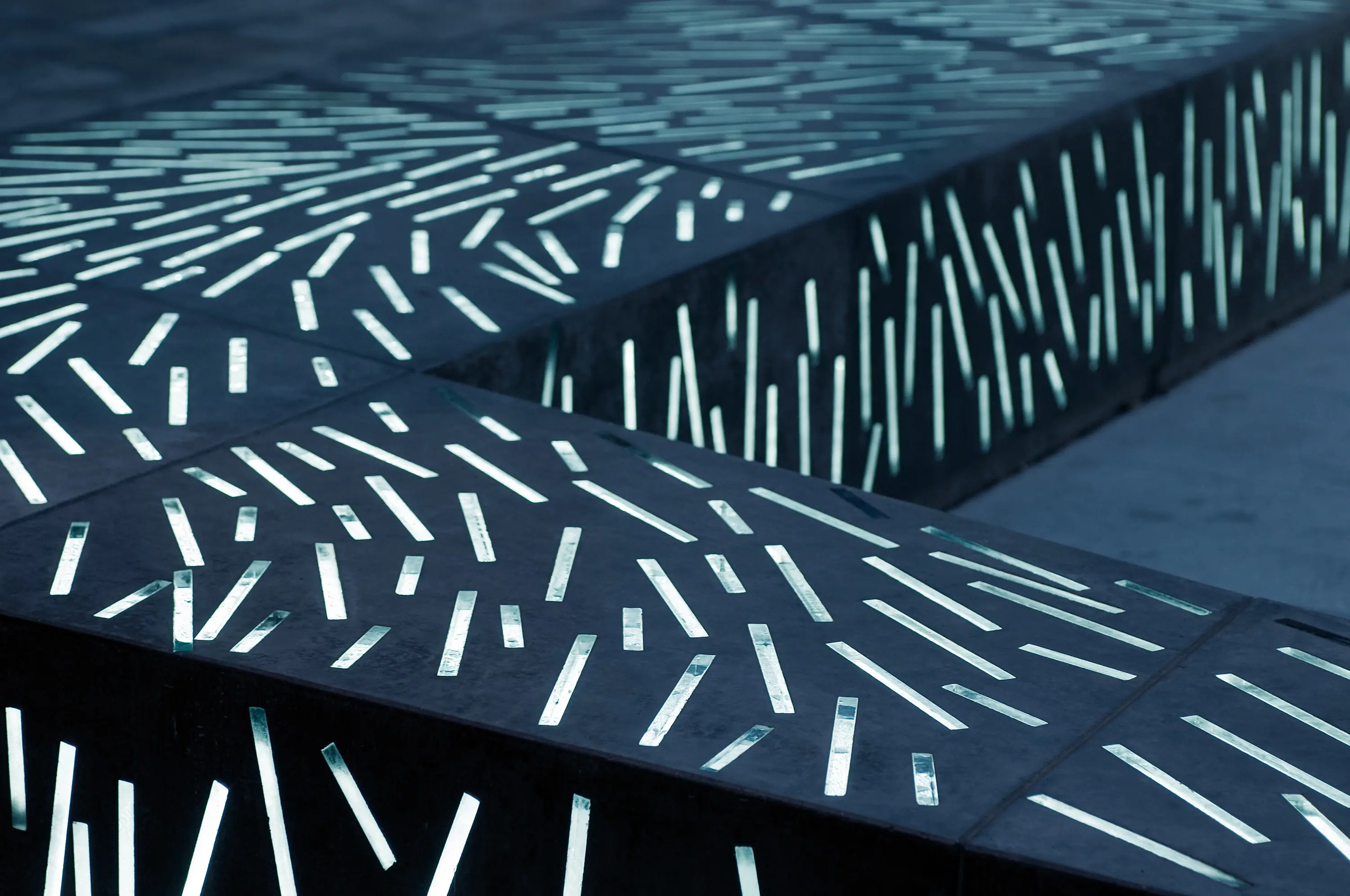 IVANKA - Glass concrete Bench