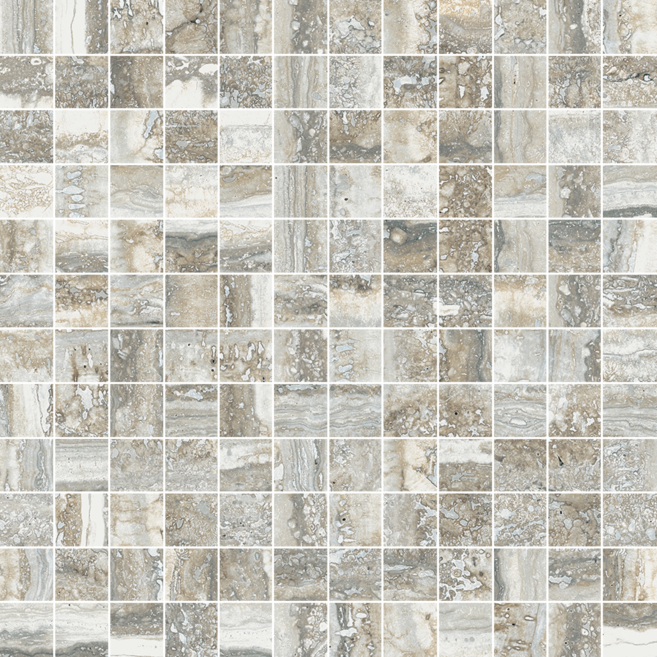 Mosaico 144 Travertino Grey JW 07