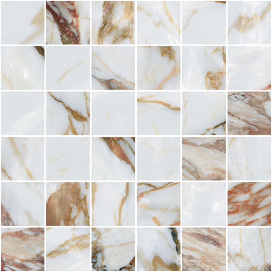 Mosaico 36T Arabescato Oro CP03