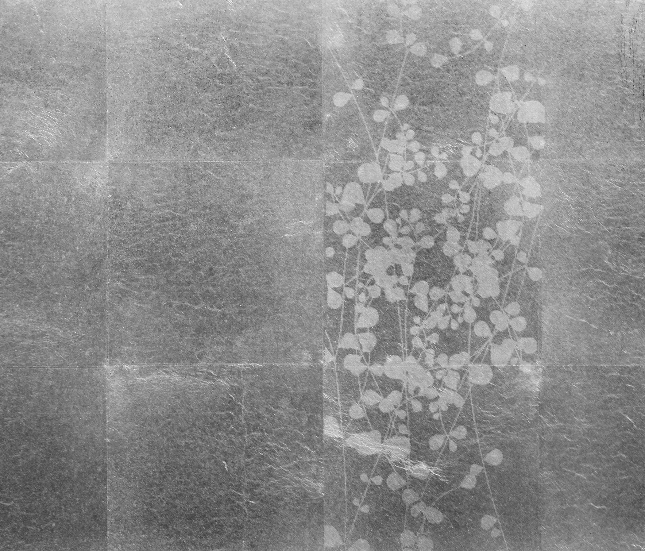 VEROB - Leaf metal allocation | layered grid satined frieze sprigs