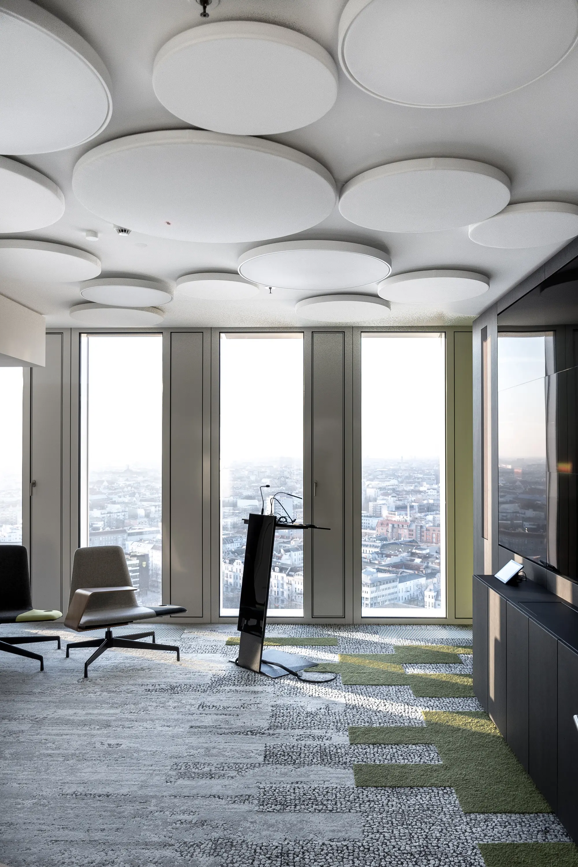 AOS - Ceiling absorber 50 for suspension, round frameless