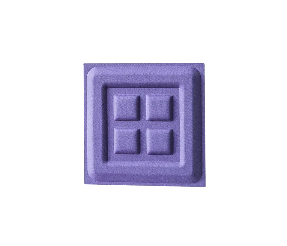 AOS - 3D wall and ceiling absorber with embossment 3, glued 610 x 610 mm