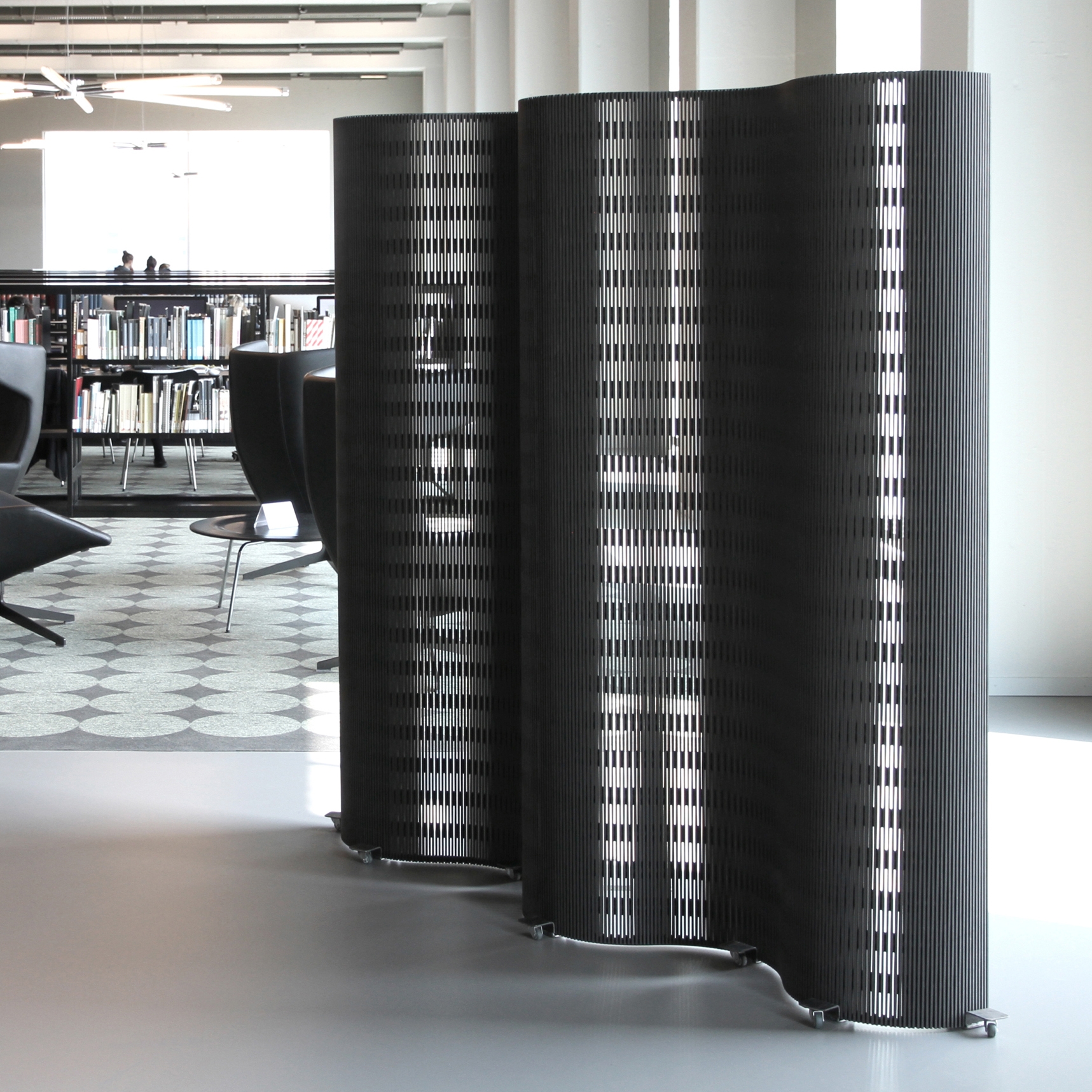 Display product Partition Element MDF black from manufacturer dukta