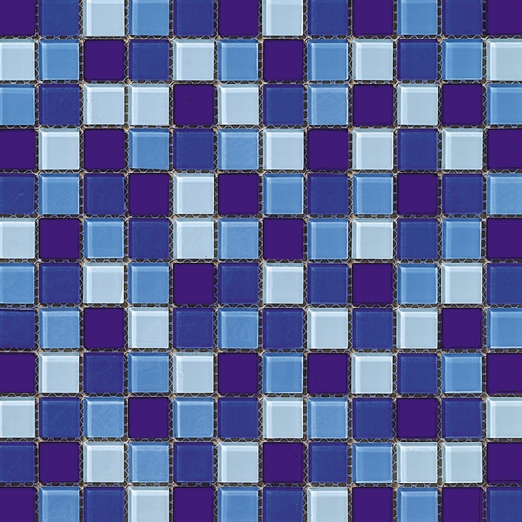 Display product Dekostock Mosaics | Malla Cristal Azul Brillo from manufacturer Dune Cerámica