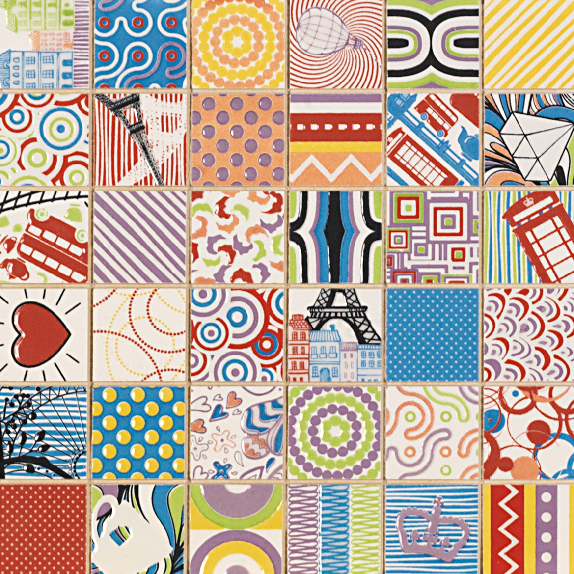 Vertoon produk Dekostock Mosaics | Voyage van vervaardiger Dune Cerámica