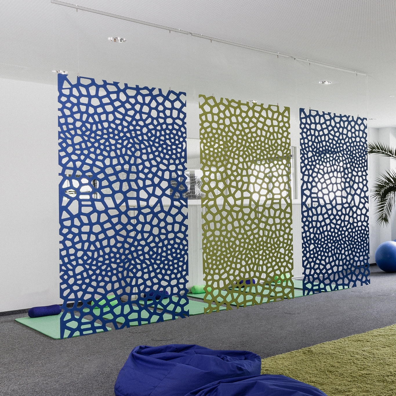 Mostra il prodotto recycled greenPET | designed acoustic divider air voronoi del produttore SPÄH designed acoustic