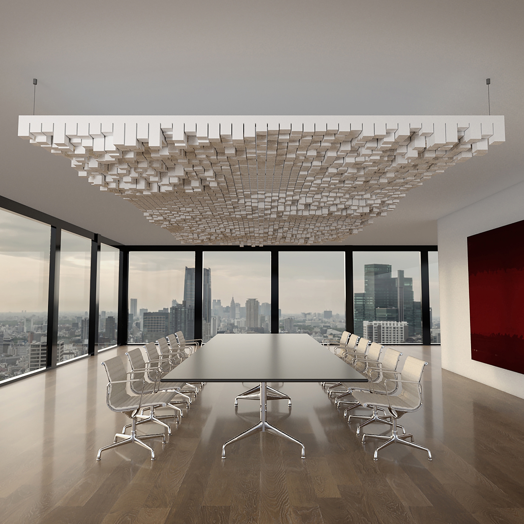 Display product Basotect | designed acoustic baffle basotect from manufacturer SPÄH designed acoustic