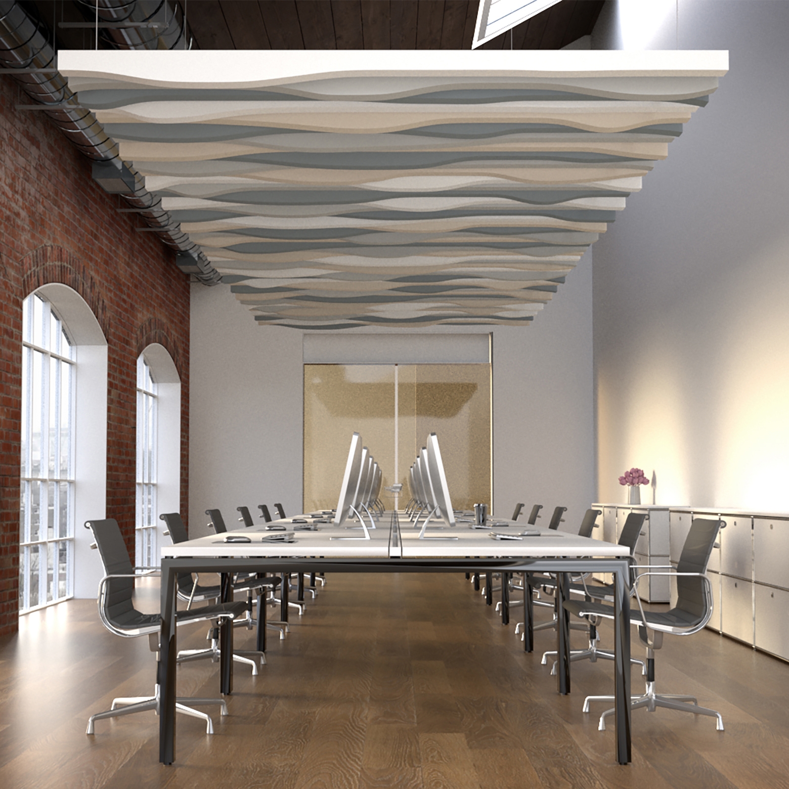 Afficher le produit Basotect | designed acoustic baffle basotect du fabricant SPÄH designed acoustic