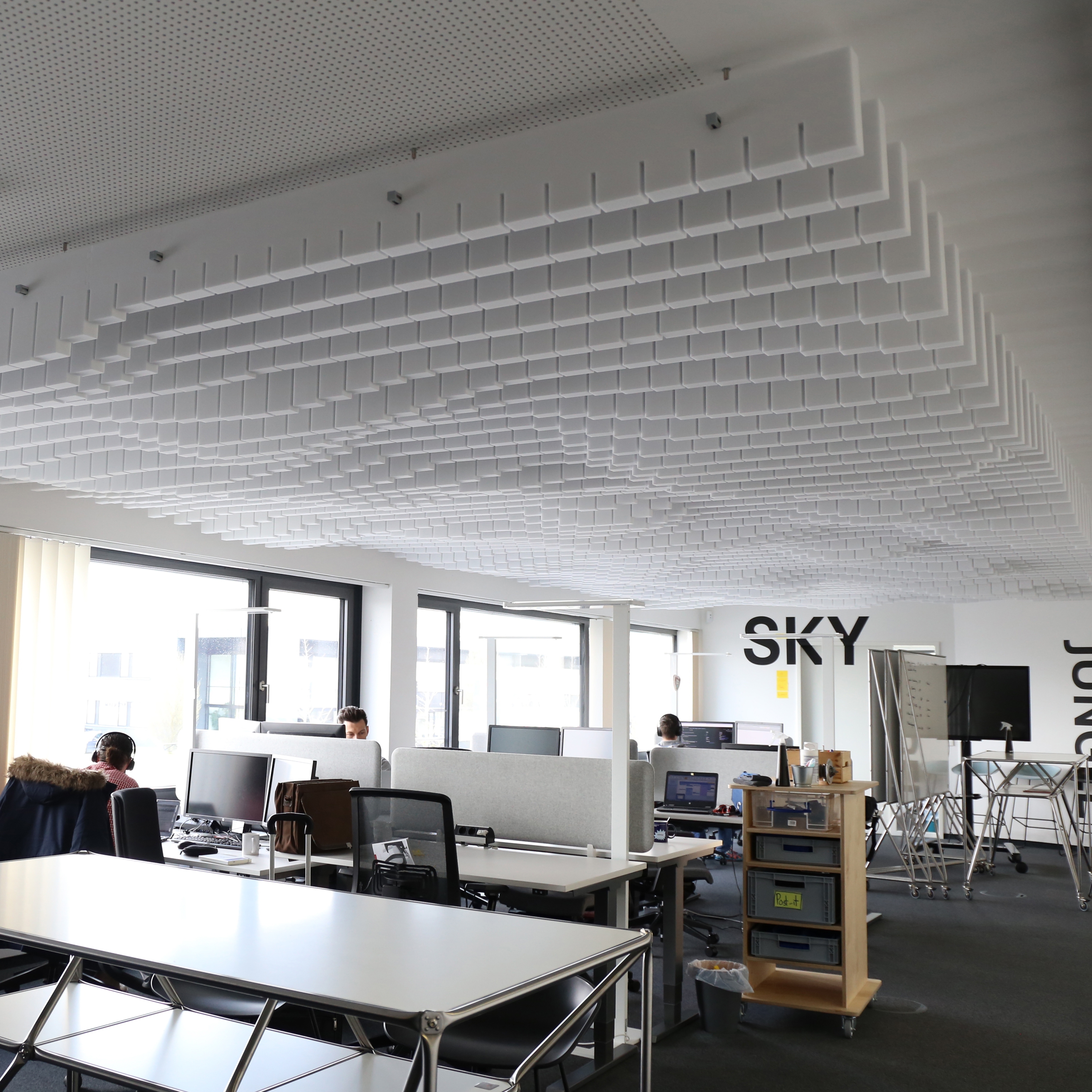 Afficher le produit Basotect | designed acoustic baffle basotect du fabricant SPÄH designed acoustic