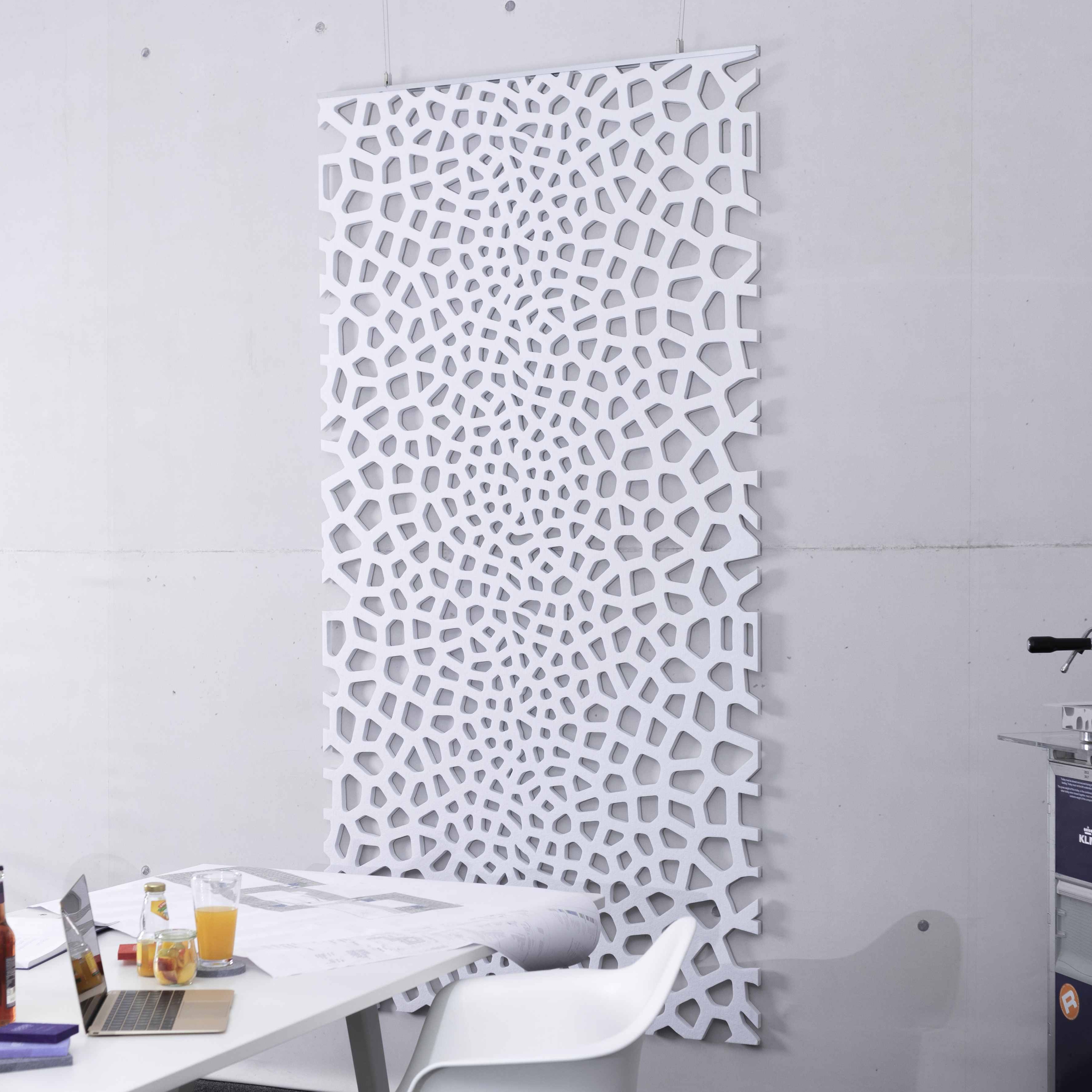 recycled greenPET | designed acoustic divider air voronoi