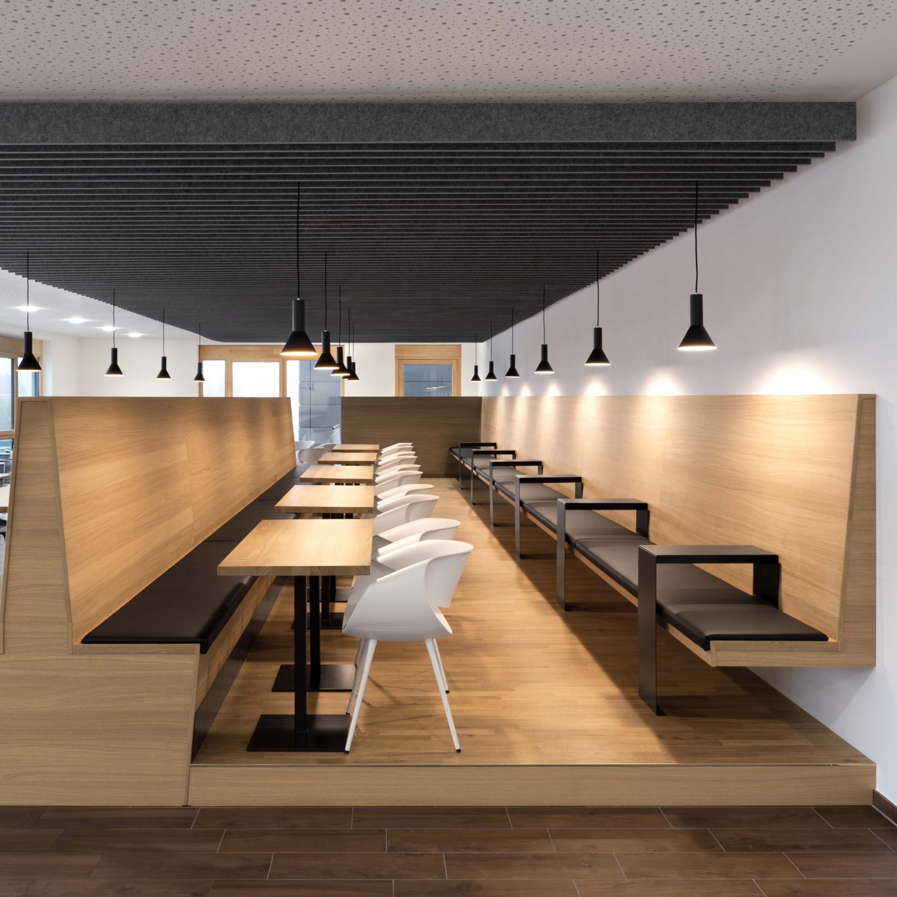 Display product recycled greenPET | designed acoustic baffle greenPET from manufacturer SPÄH designed acoustic