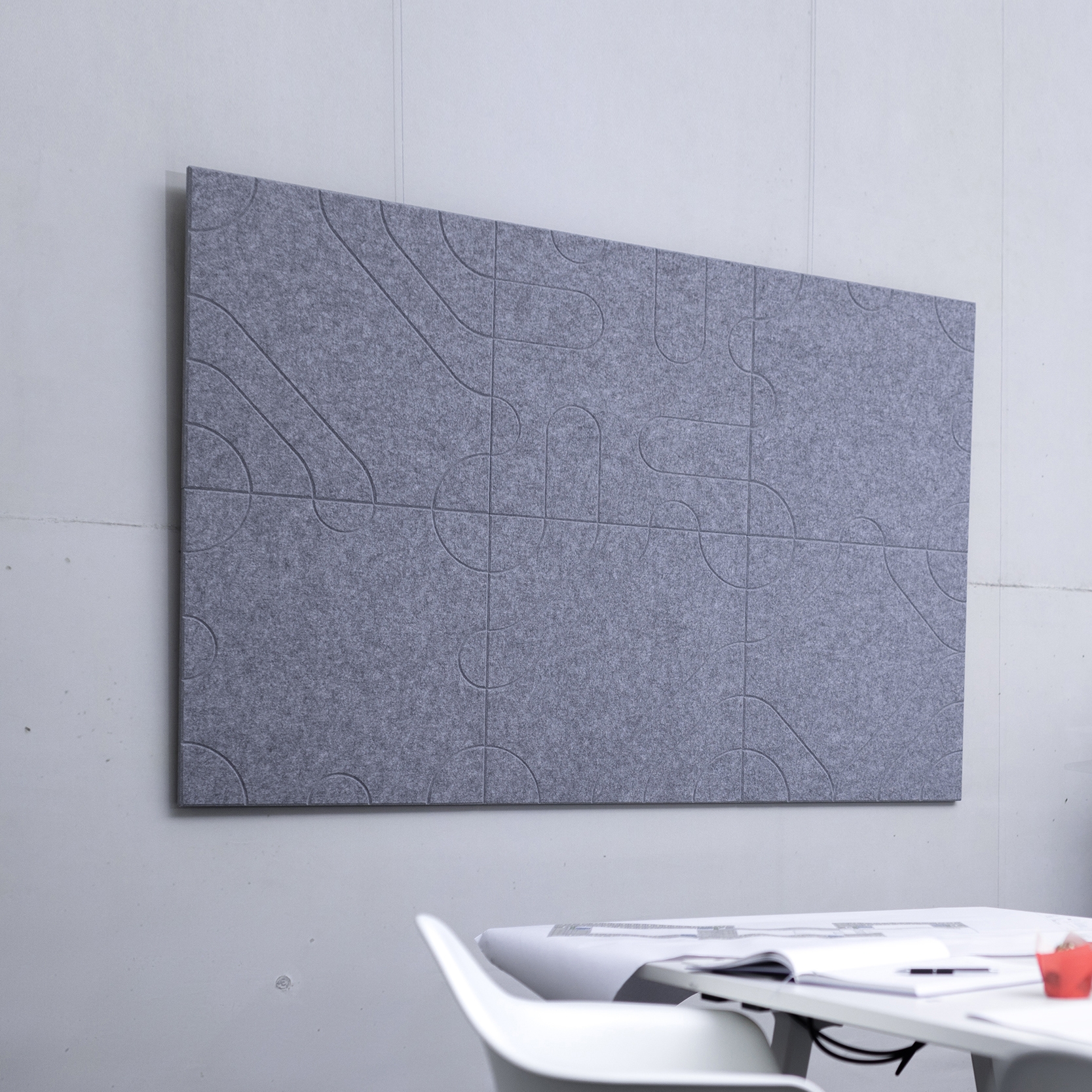 Afficher le produit recycled greenPET | designed acoustic tiles du fabricant SPÄH designed acoustic