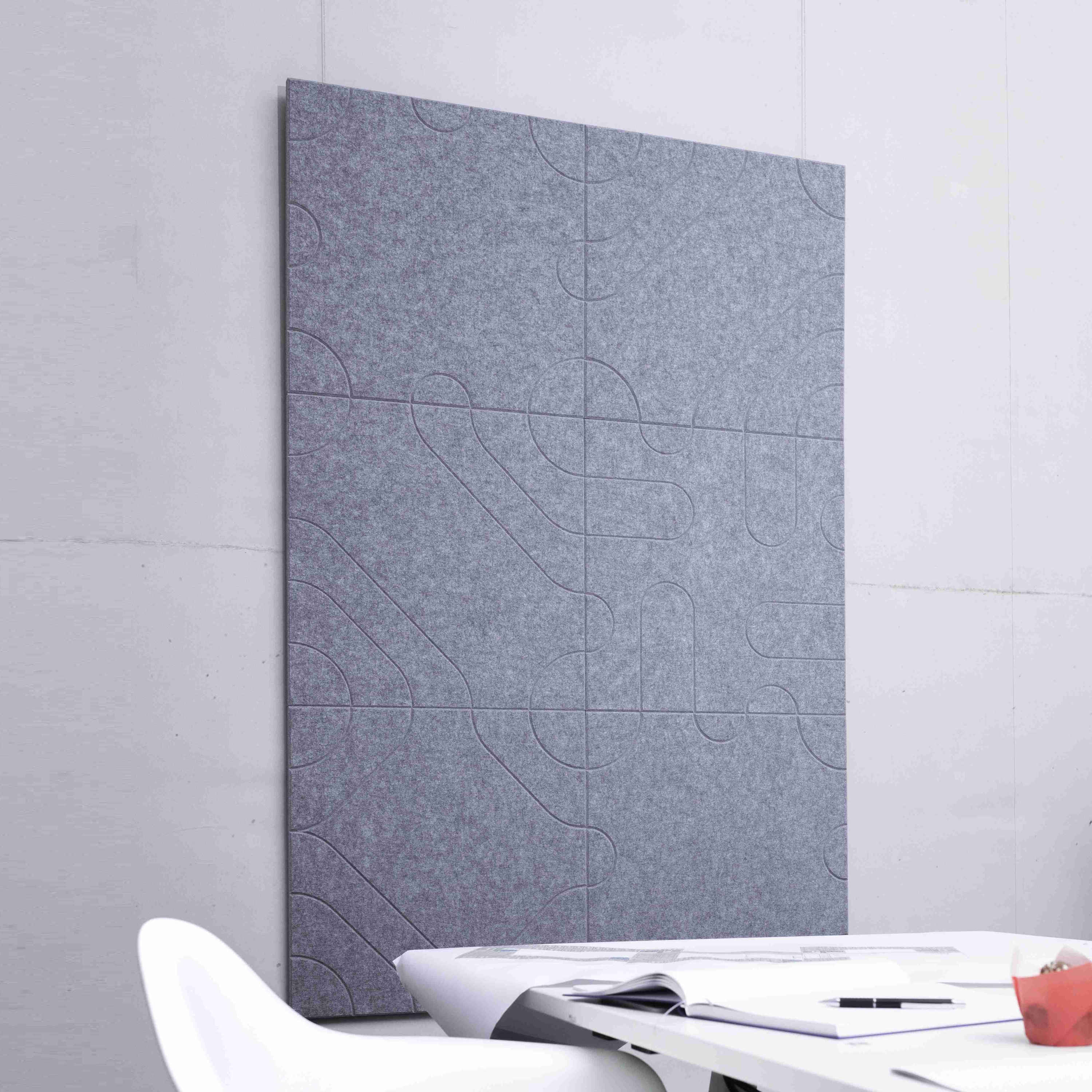 Display product recycled greenPET | designed acoustic tiles from manufacturer SPÄH designed acoustic