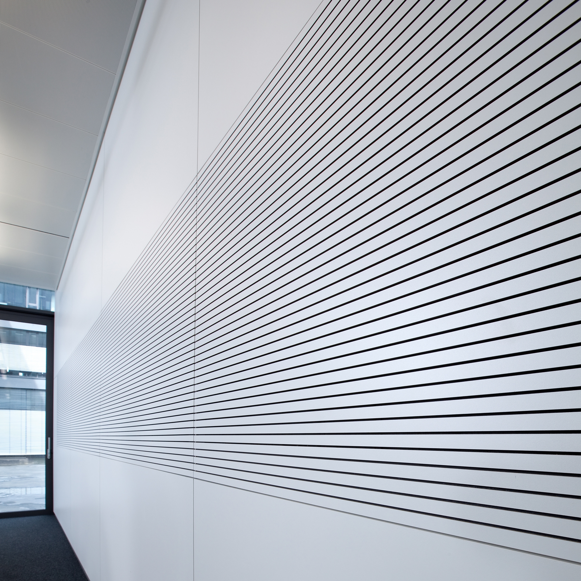 Display product System 7000 Integrated partition wall absorber from manufacturer Strähle