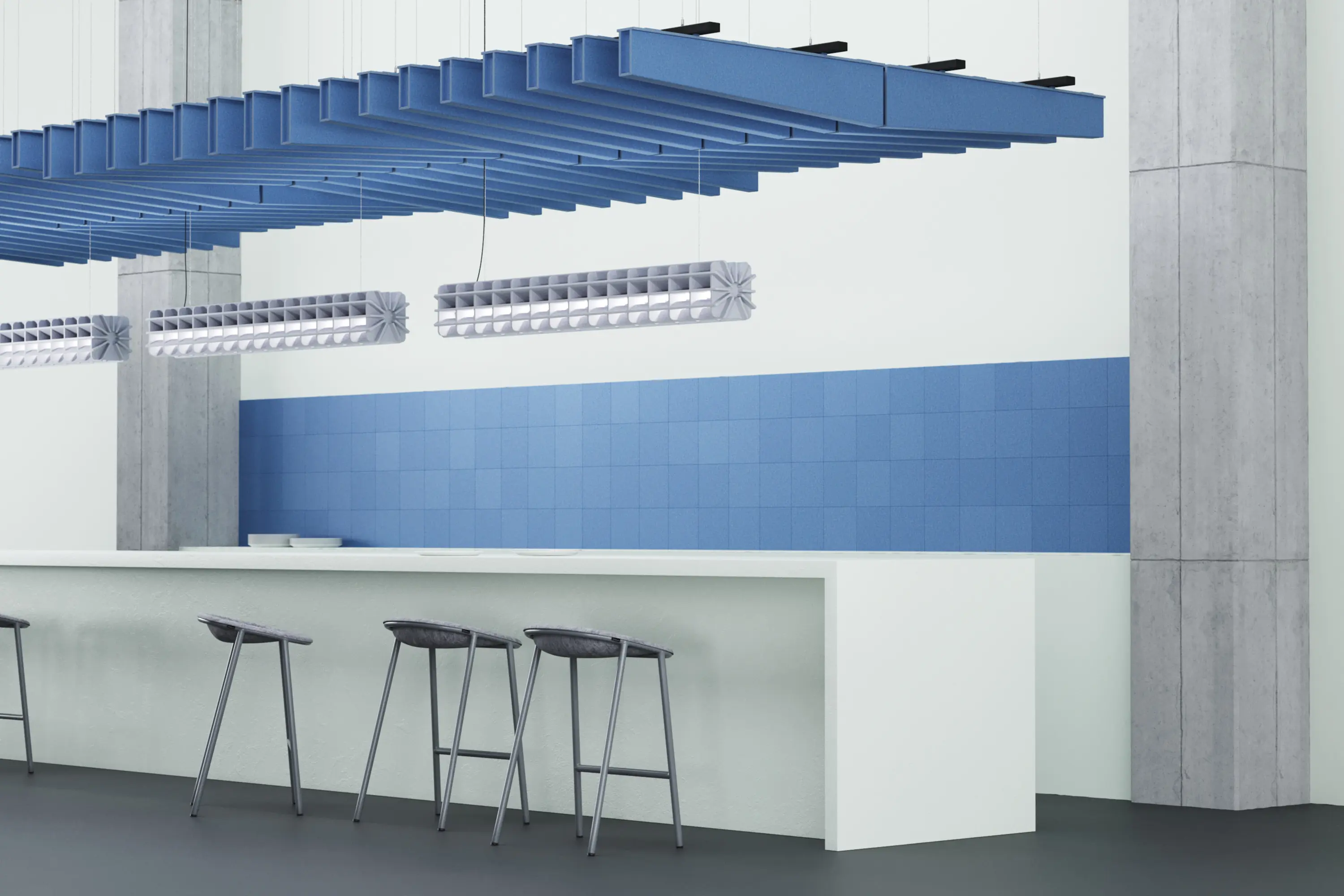 De Vorm - LJ 4 PET Felt Counter Stool