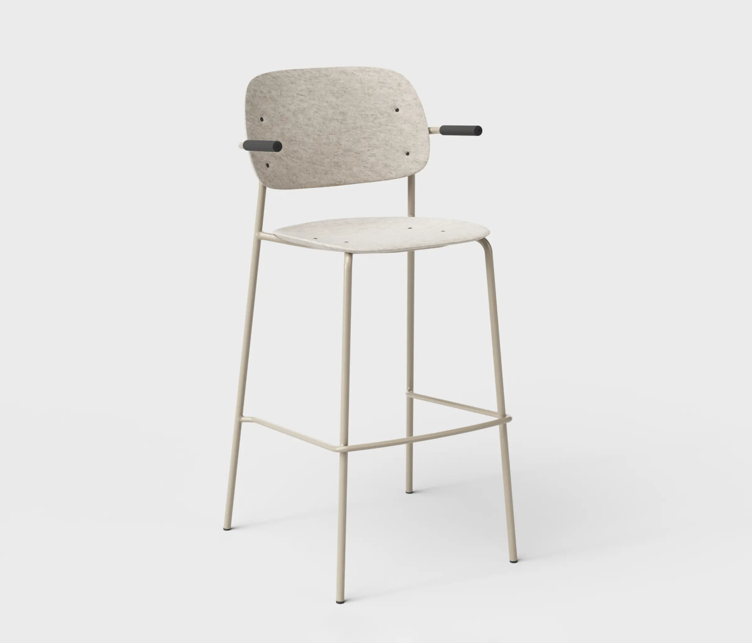 De Vorm - Hale PET Felt Bar Stool Armrests