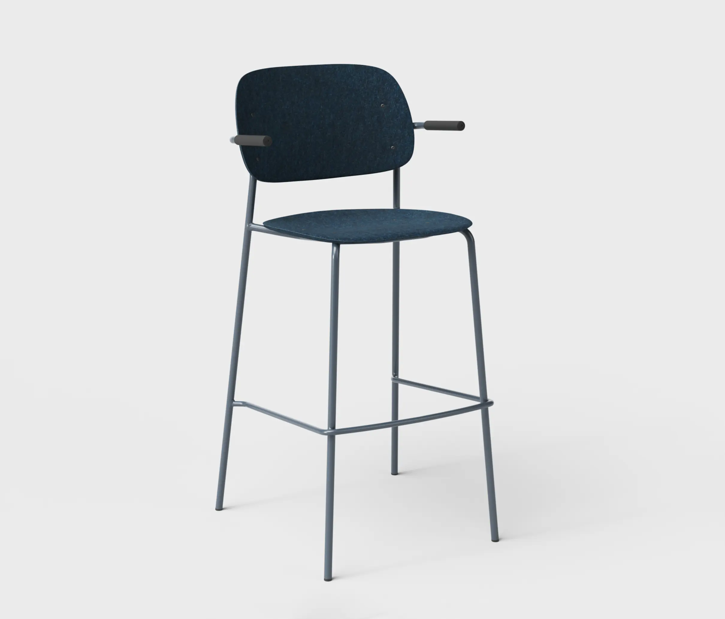De Vorm - Hale PET Felt Bar Stool Armrests