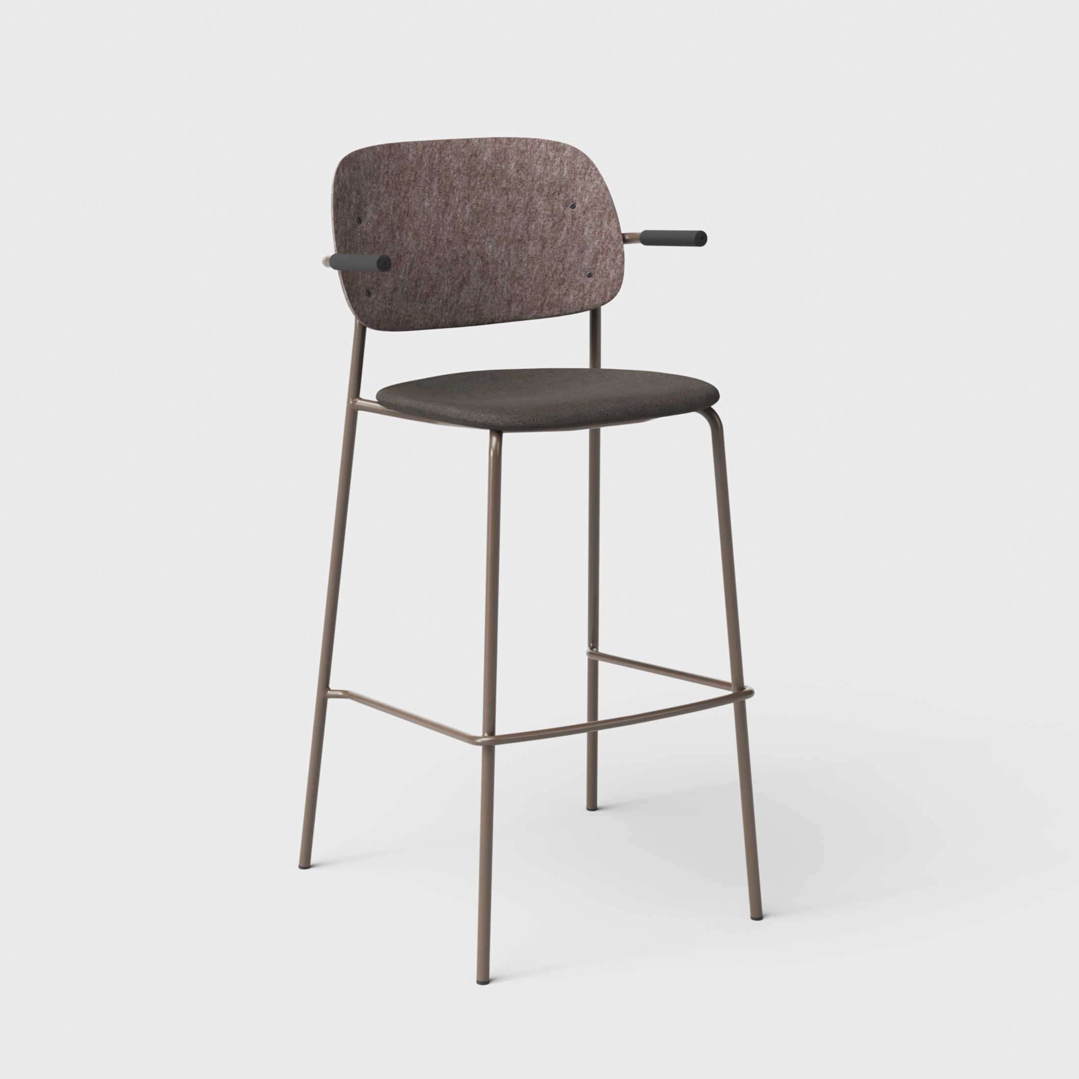 Hale PET Felt Bar Stool Armrests Upholstered
