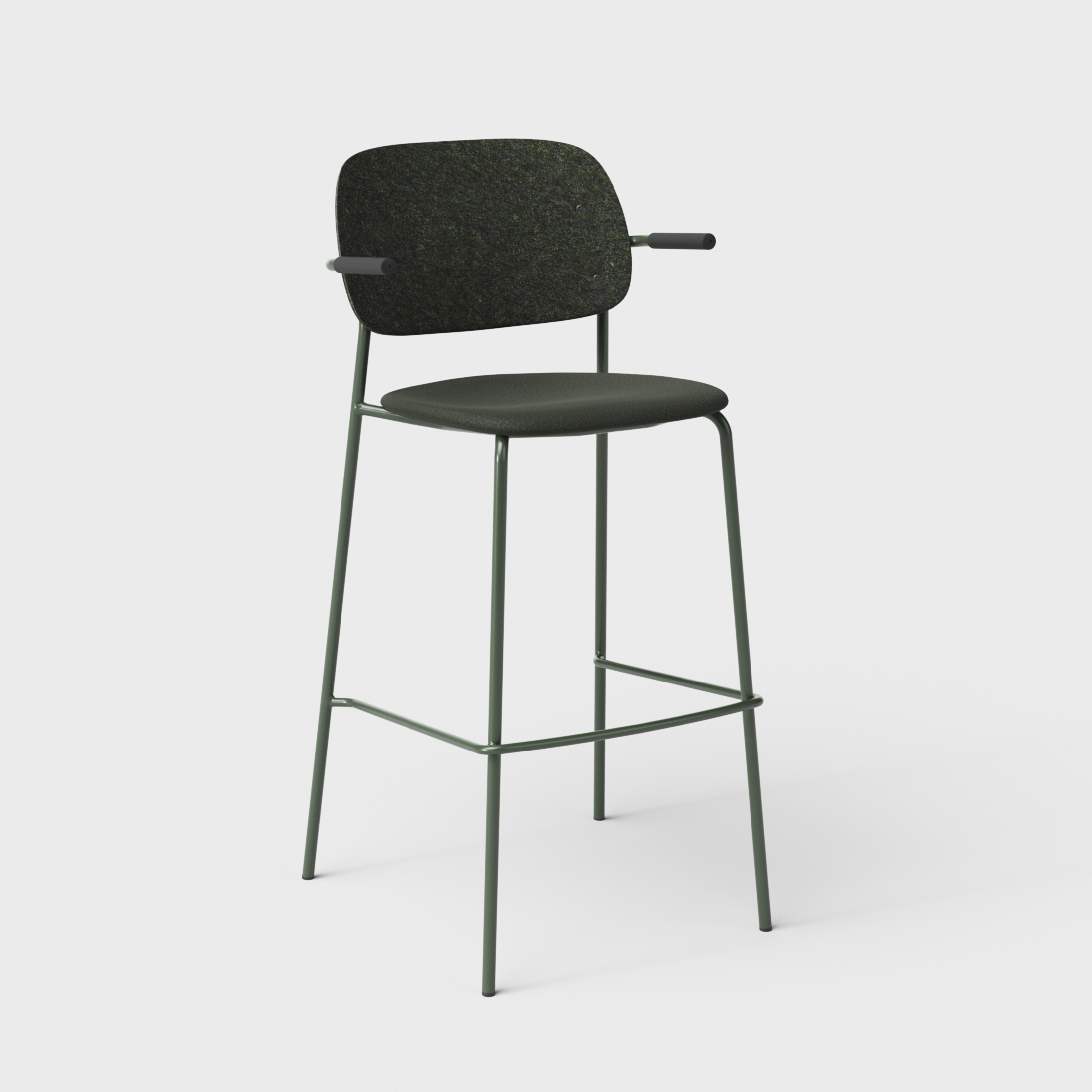 Hale PET Felt Bar Stool Armrests Upholstered