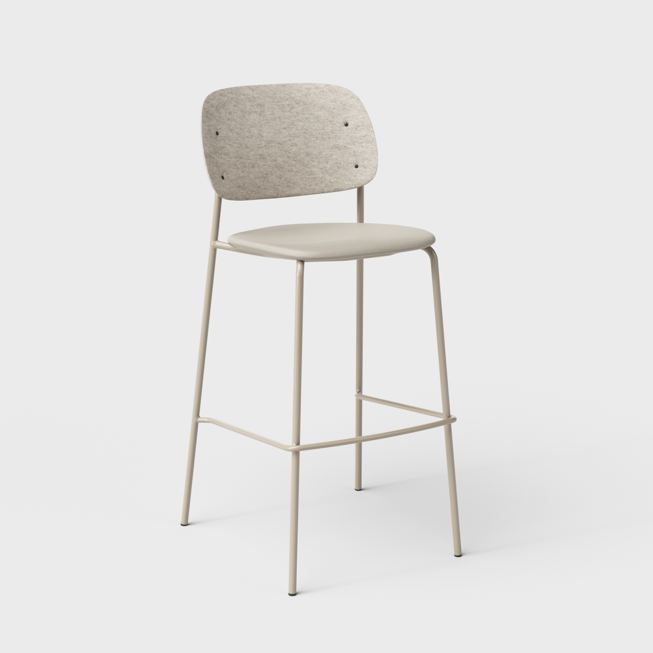 Display product Hale PET Felt Bar Stool Upholstered from manufacturer De Vorm