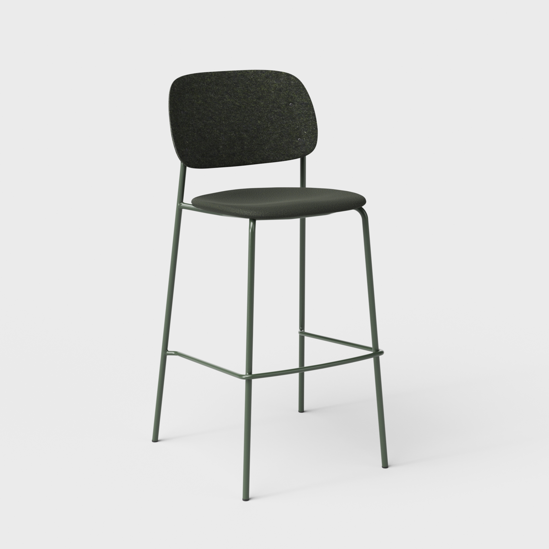 Hale PET Felt Bar Stool Upholstered
