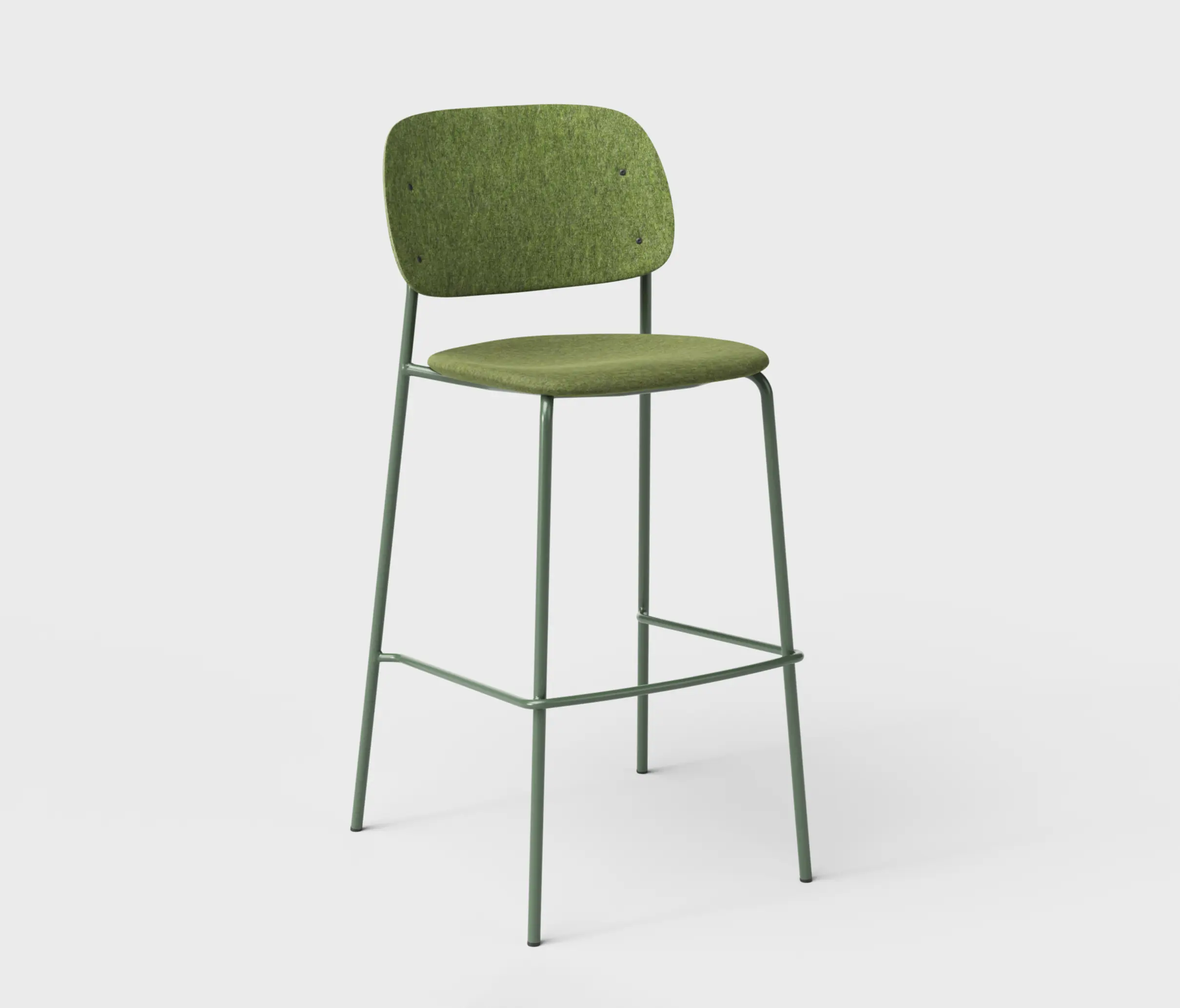 De Vorm - Hale PET Felt Bar Stool Upholstered