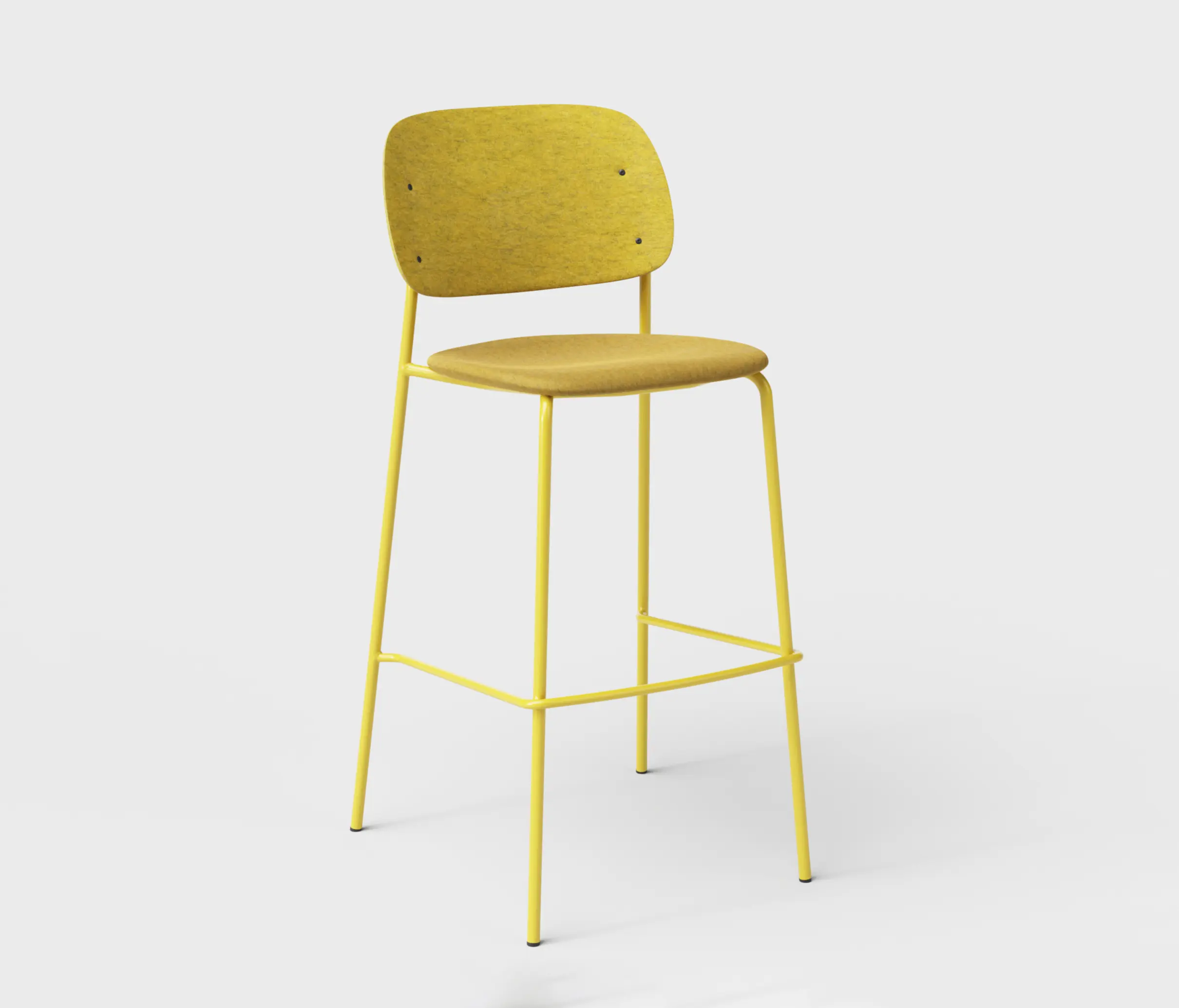 De Vorm - Hale PET Felt Bar Stool Upholstered
